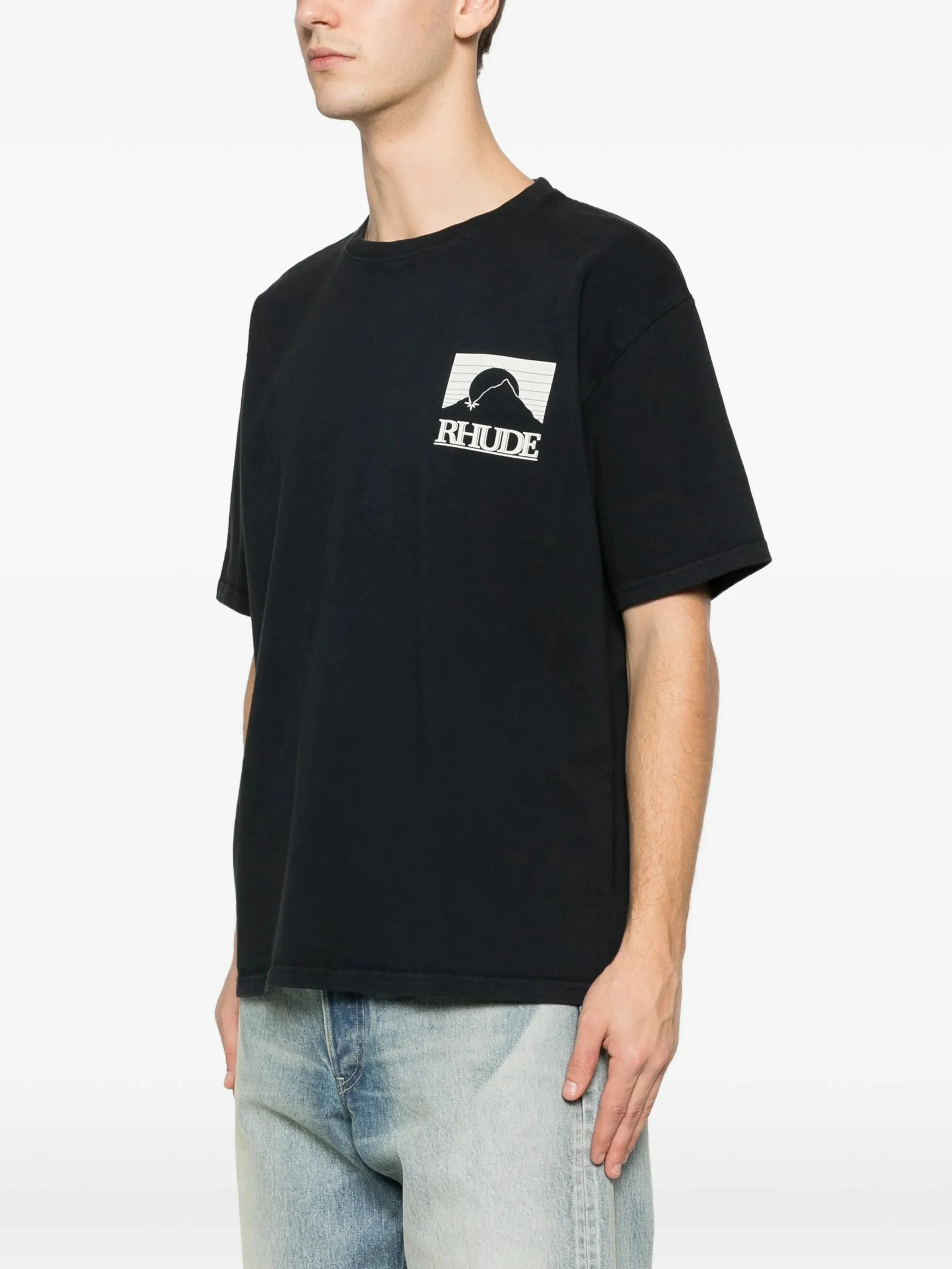 Rhude Chest Logo Print Short Sleeve T-Shirt - Size M - Image 4