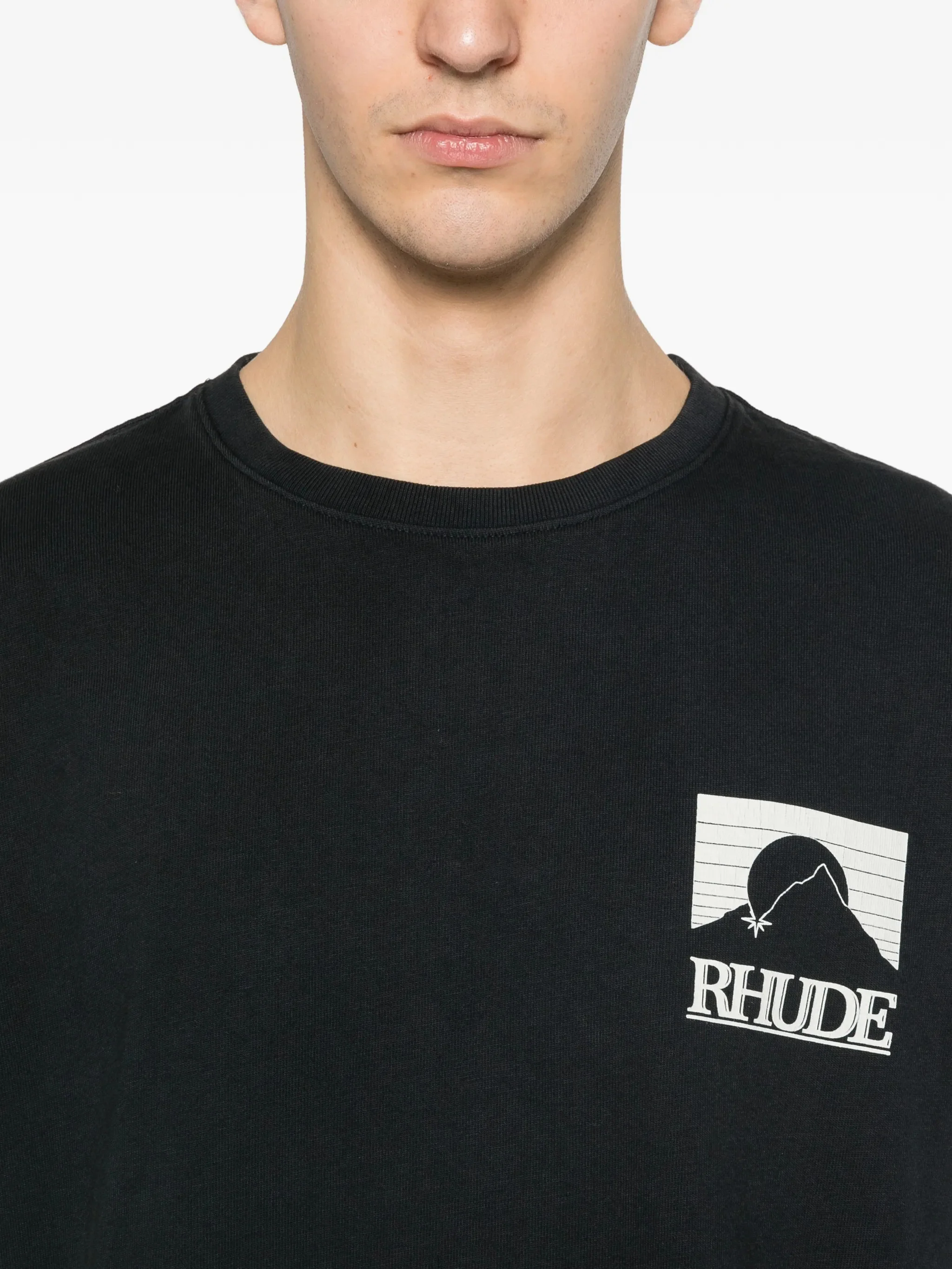 Rhude Chest Logo Print Short Sleeve T-Shirt - Size M - Image 5