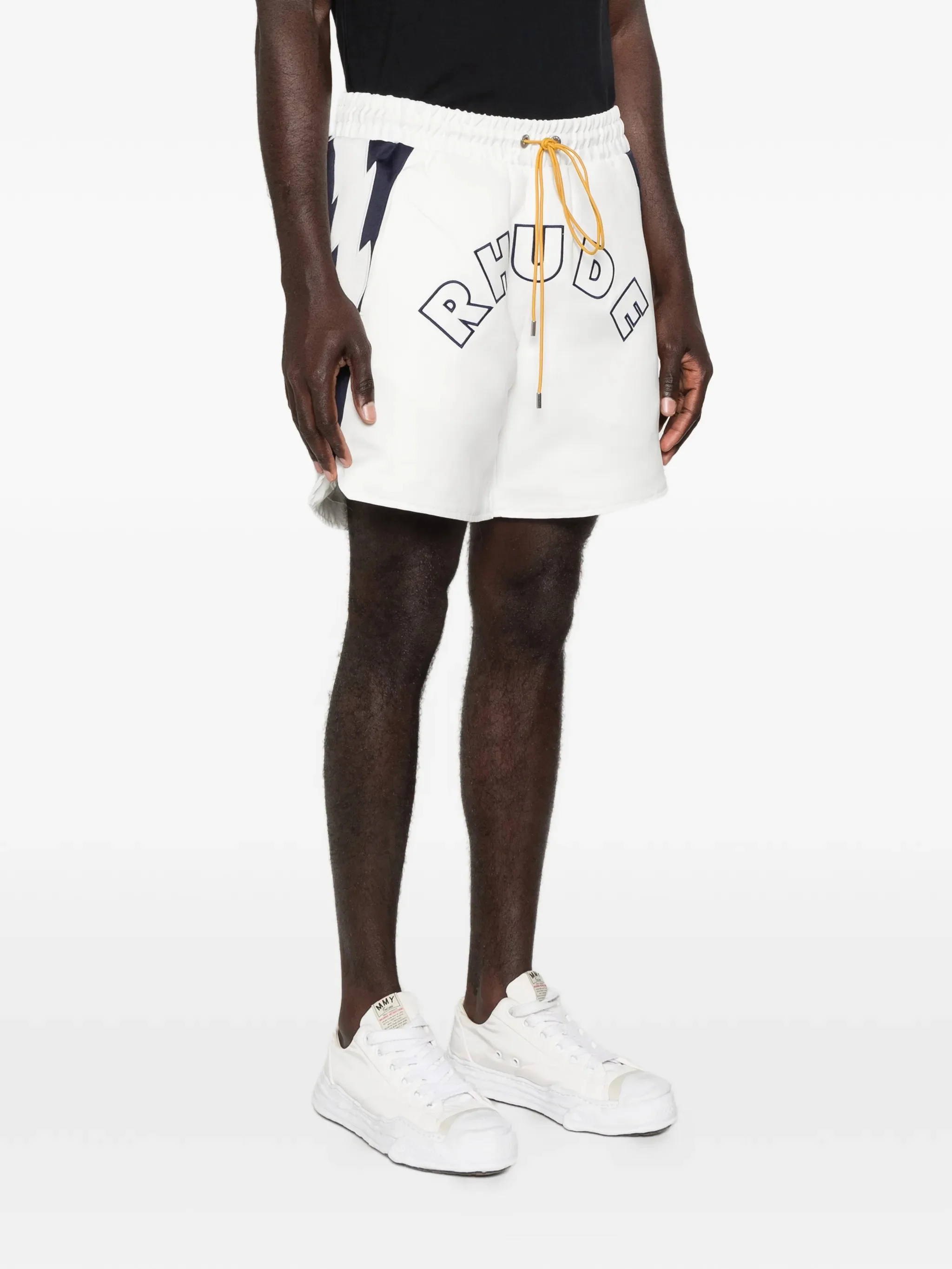 Rhude Drawstring Waist Shorts with Pockets - Image 3