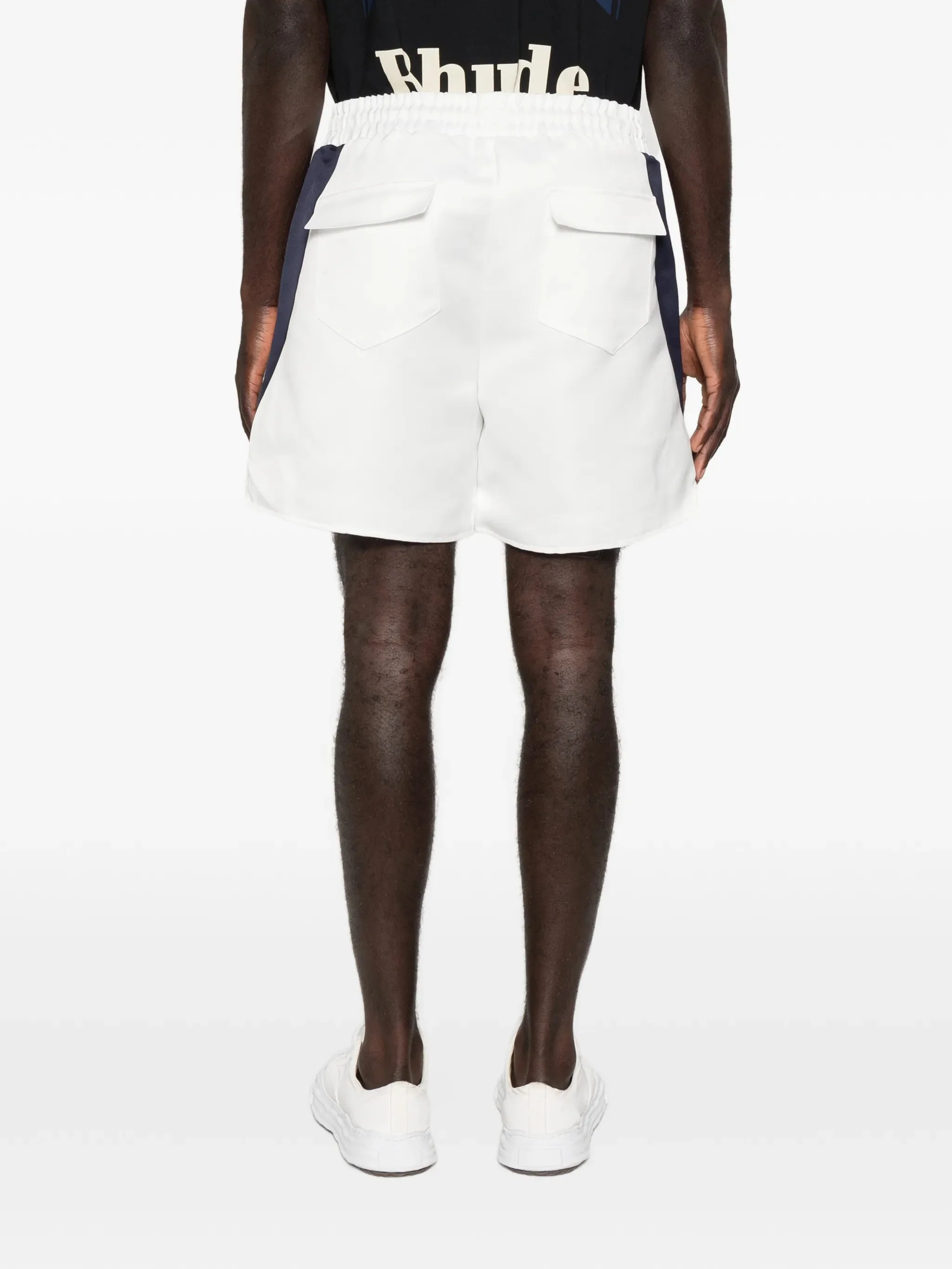 Rhude Drawstring Waist Shorts with Pockets - Image 4