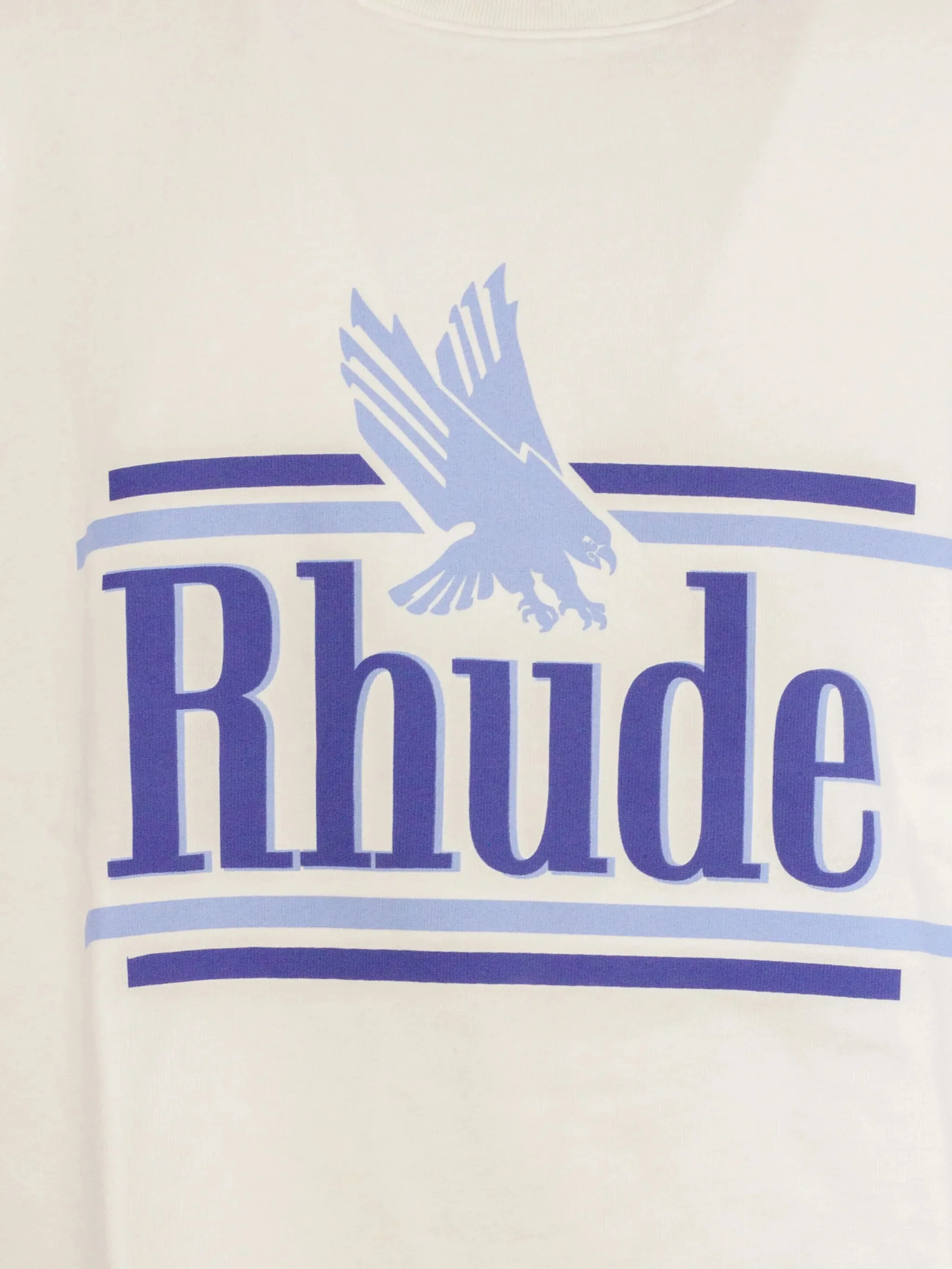 Rhude Medium-weight Cotton Front Print T-Shirt - Image 3