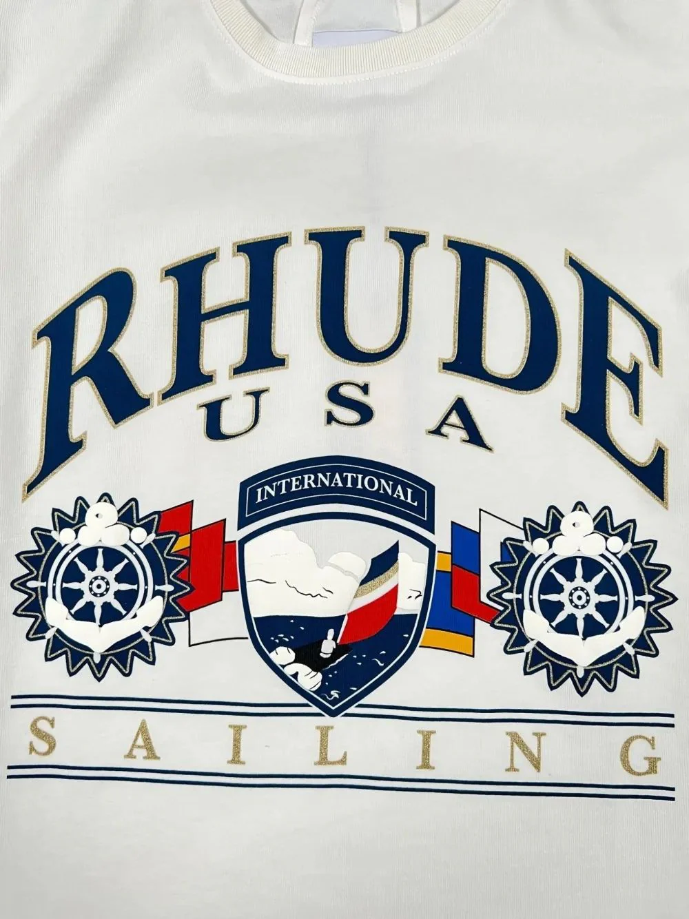 Rhude Men's Sailing Graphic Tee - Image 4