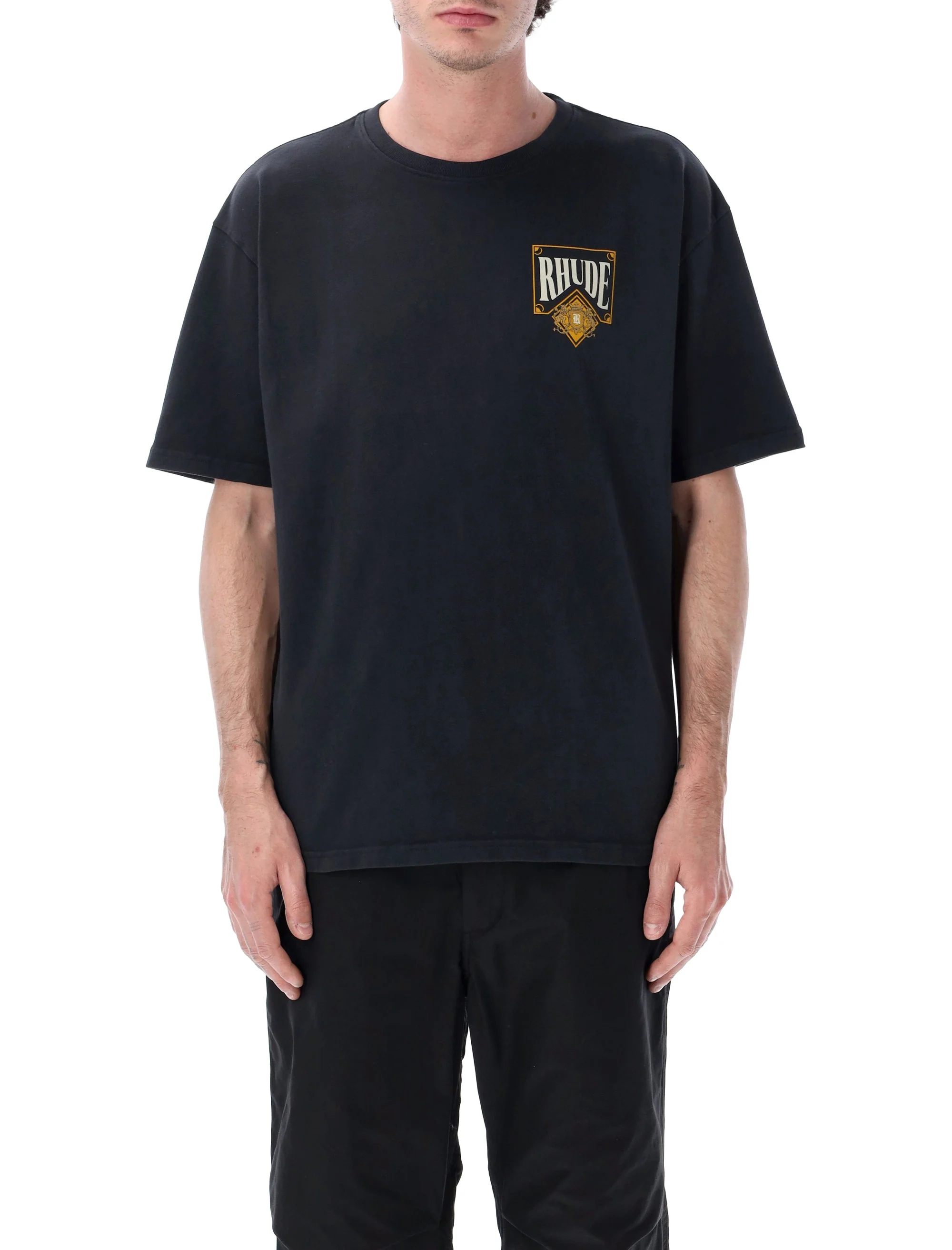 Rhude Vintage Black Mini T-Shirt for Men