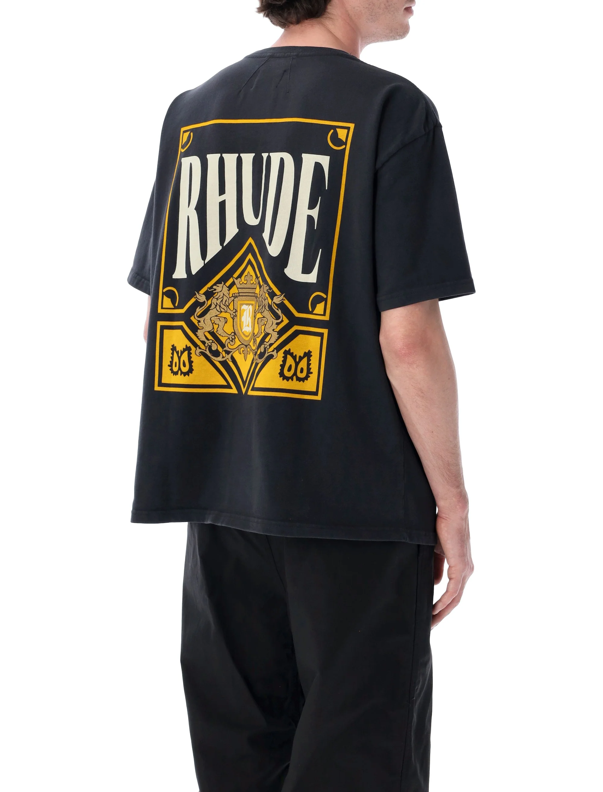 Rhude Vintage Black Mini T-Shirt for Men - Image 2