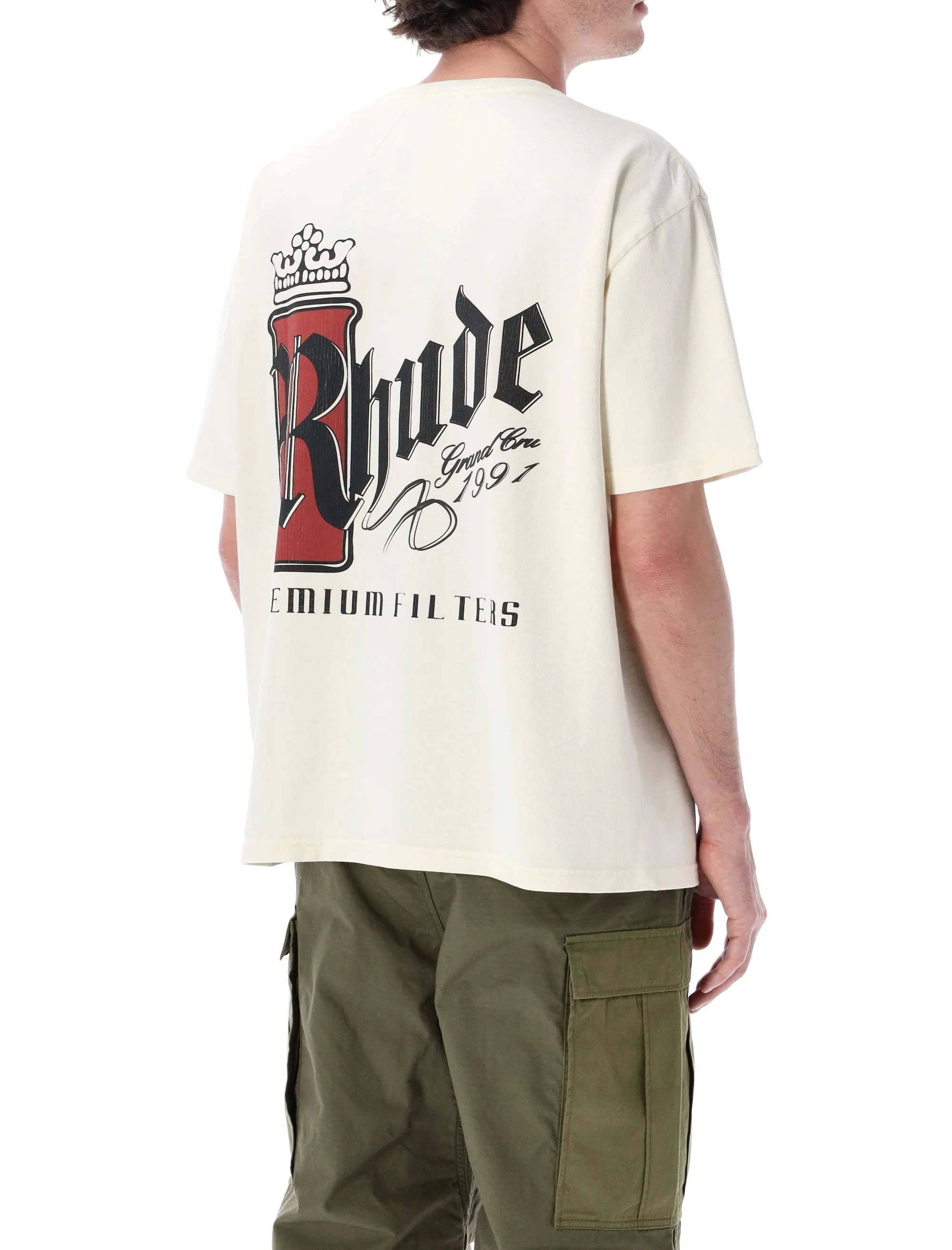 Rhude Vintage Cotton T-Shirt for Men - Image 2