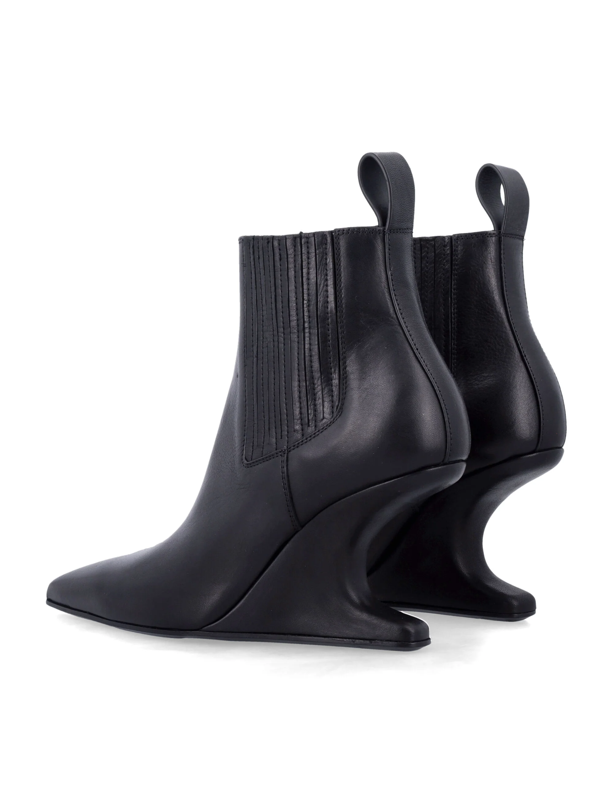 RICK OWENS 80mm Sharp Ankle Boots - Image 3