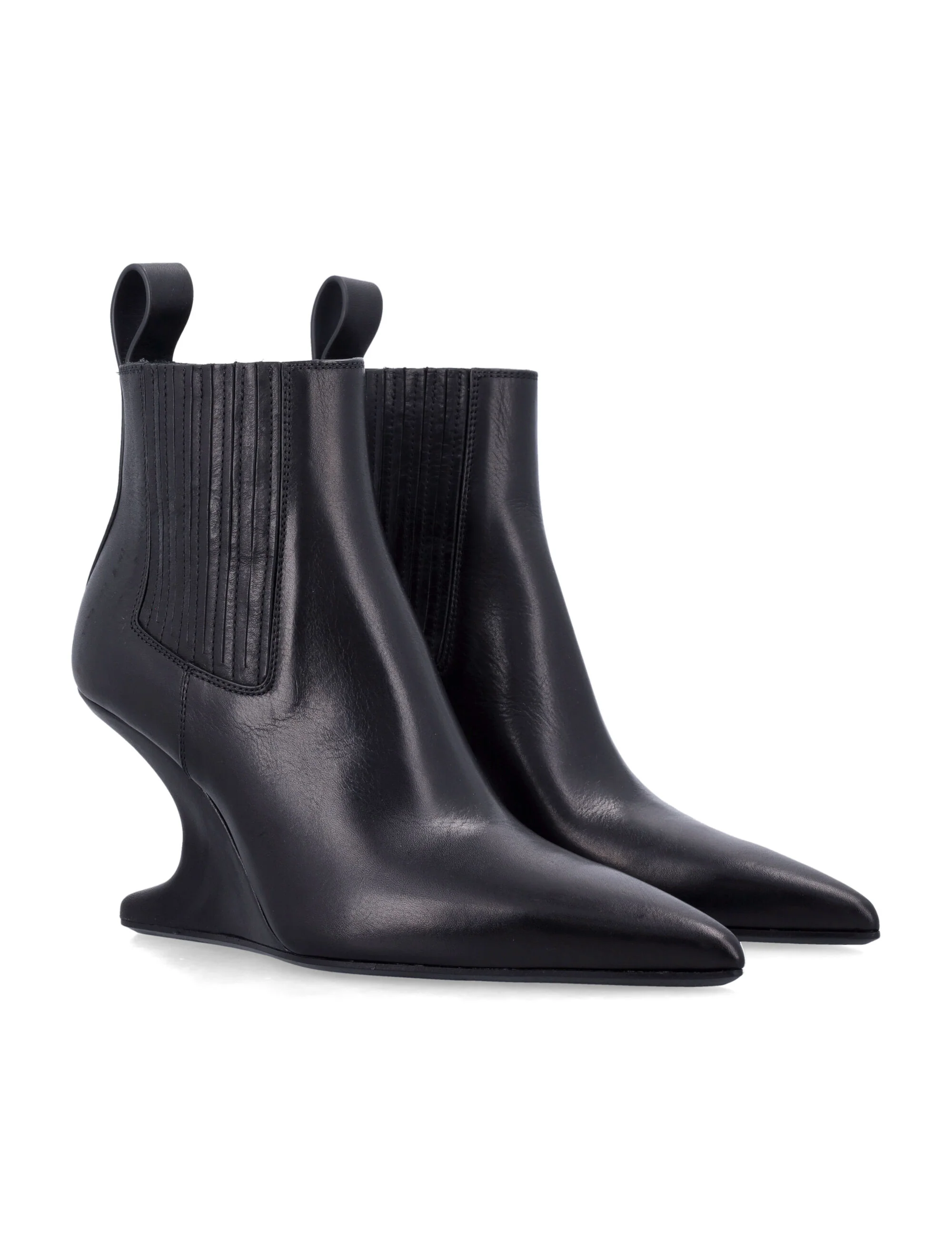 RICK OWENS 80mm Sharp Ankle Boots - Image 6