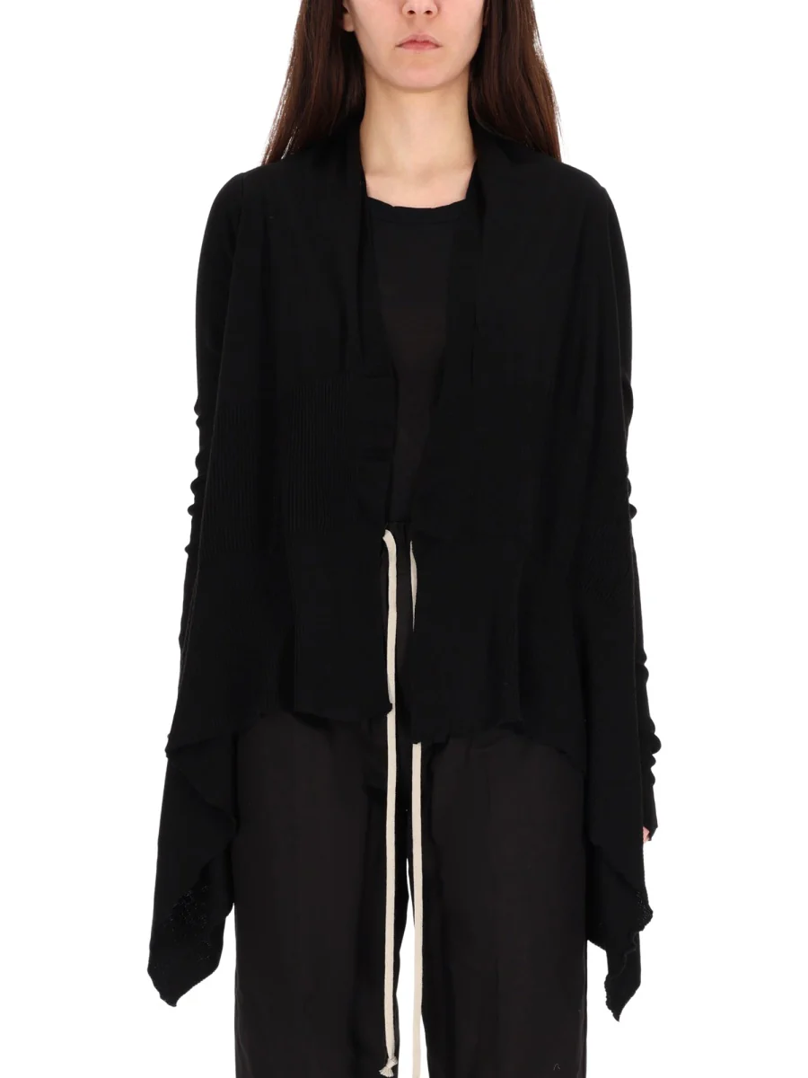 RICK OWENS Asymmetric Draped Cardigan - Image 4