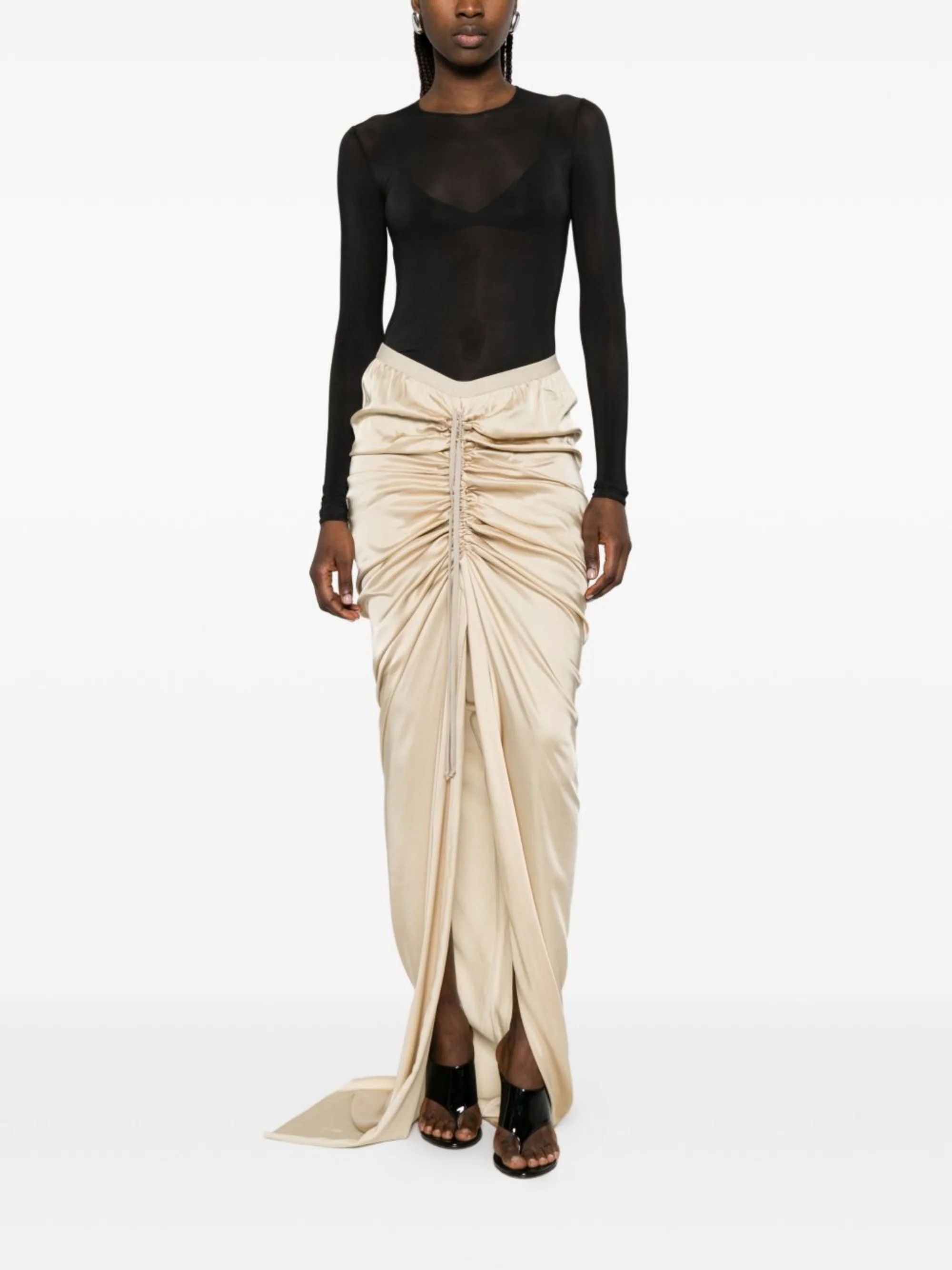 Rick Owens Breezy Mini Skirt for Women - SS26 Collection - Image 4