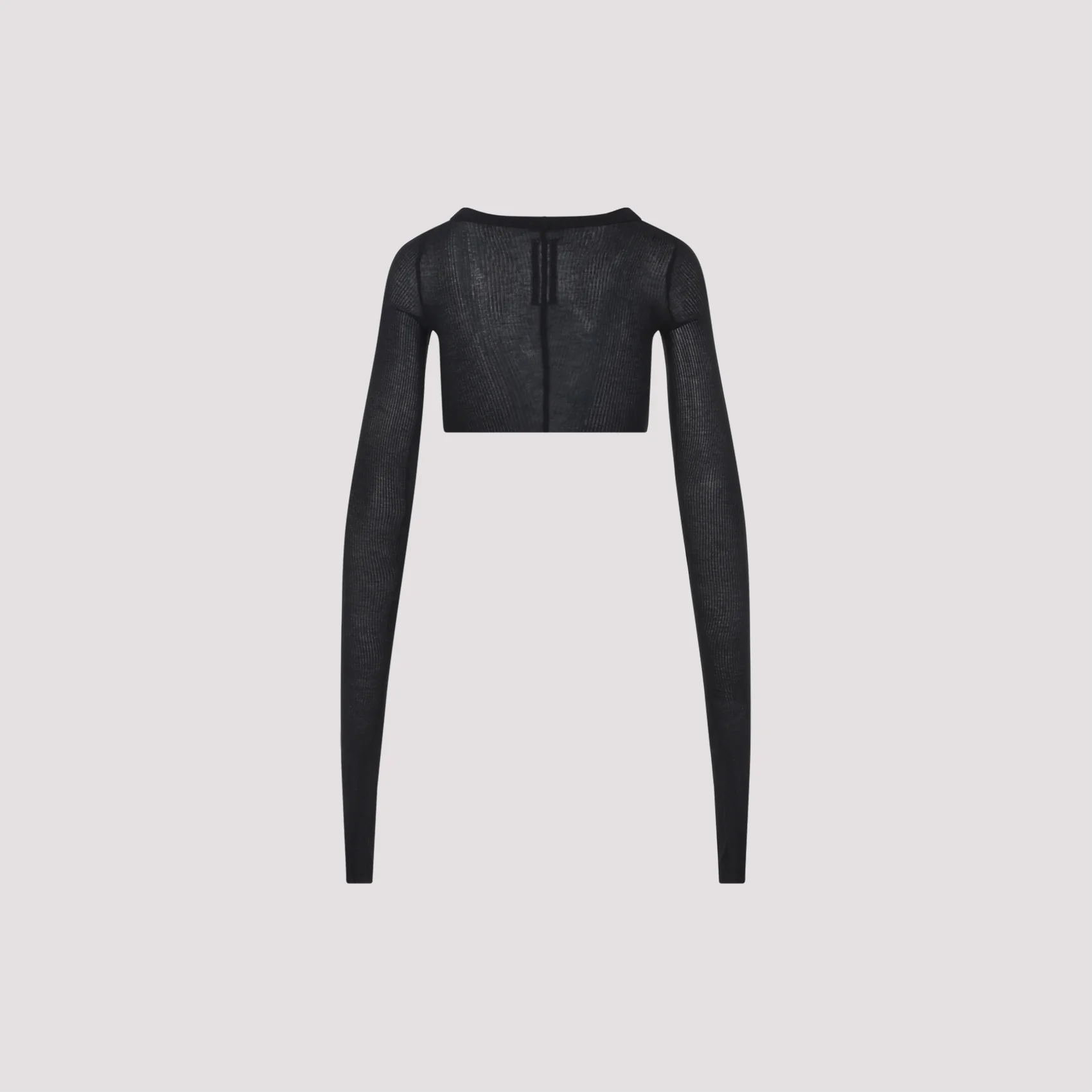 RICK OWENS Cropped Long-sleeved T-shirt - Image 4