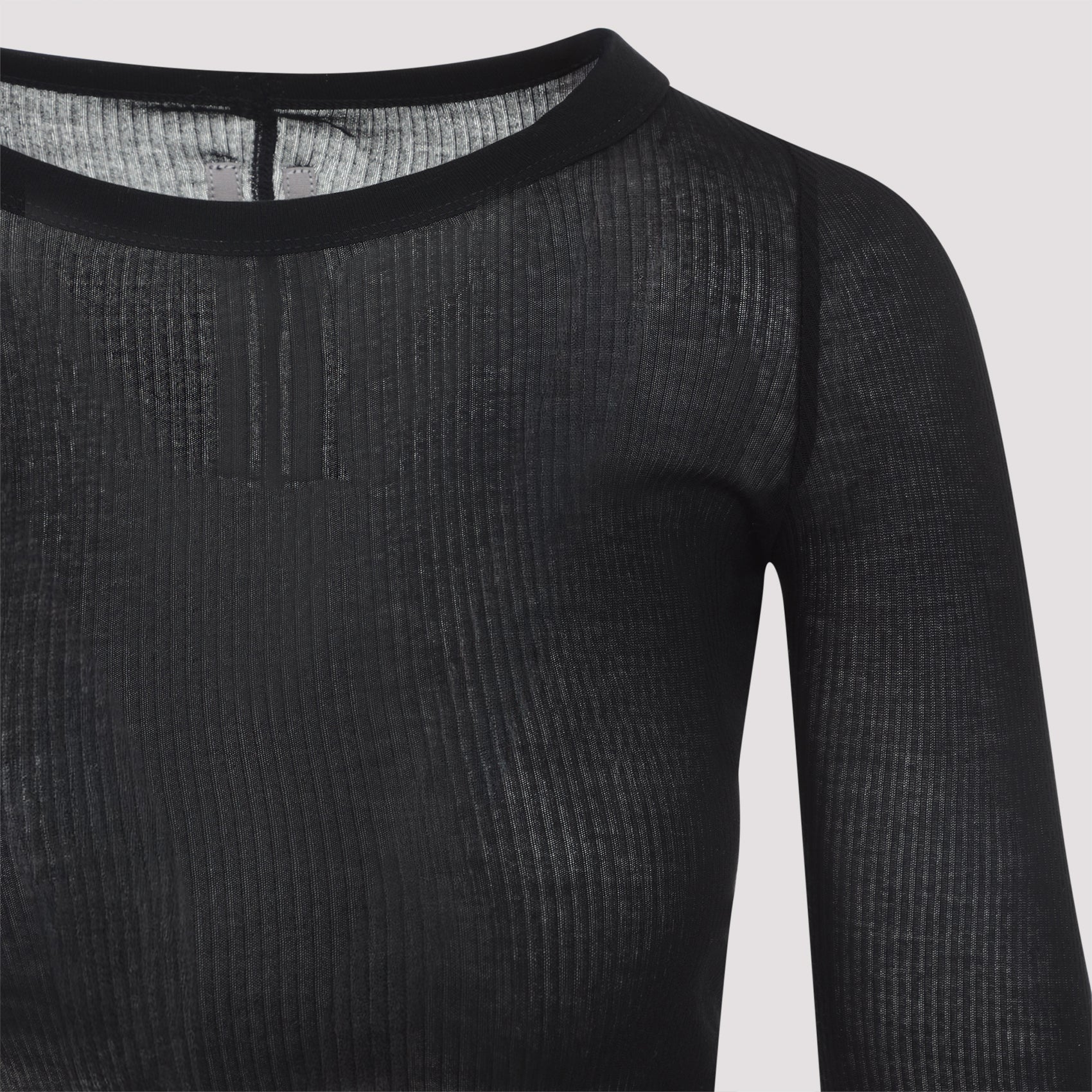 RICK OWENS Cropped Long-sleeved T-shirt - Image 5