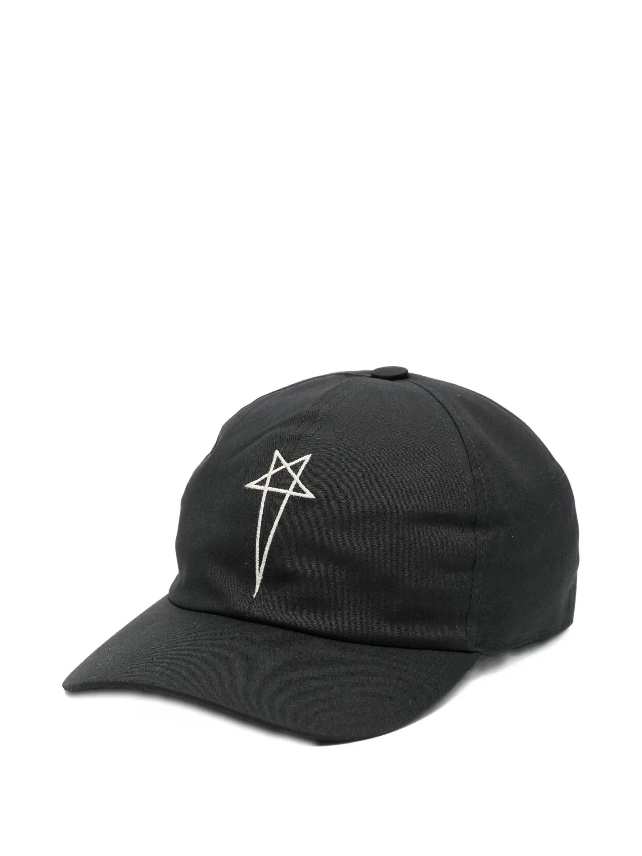 Rick Owens Drkshdw Classic Adjustable Baseball Cap with Star Detail