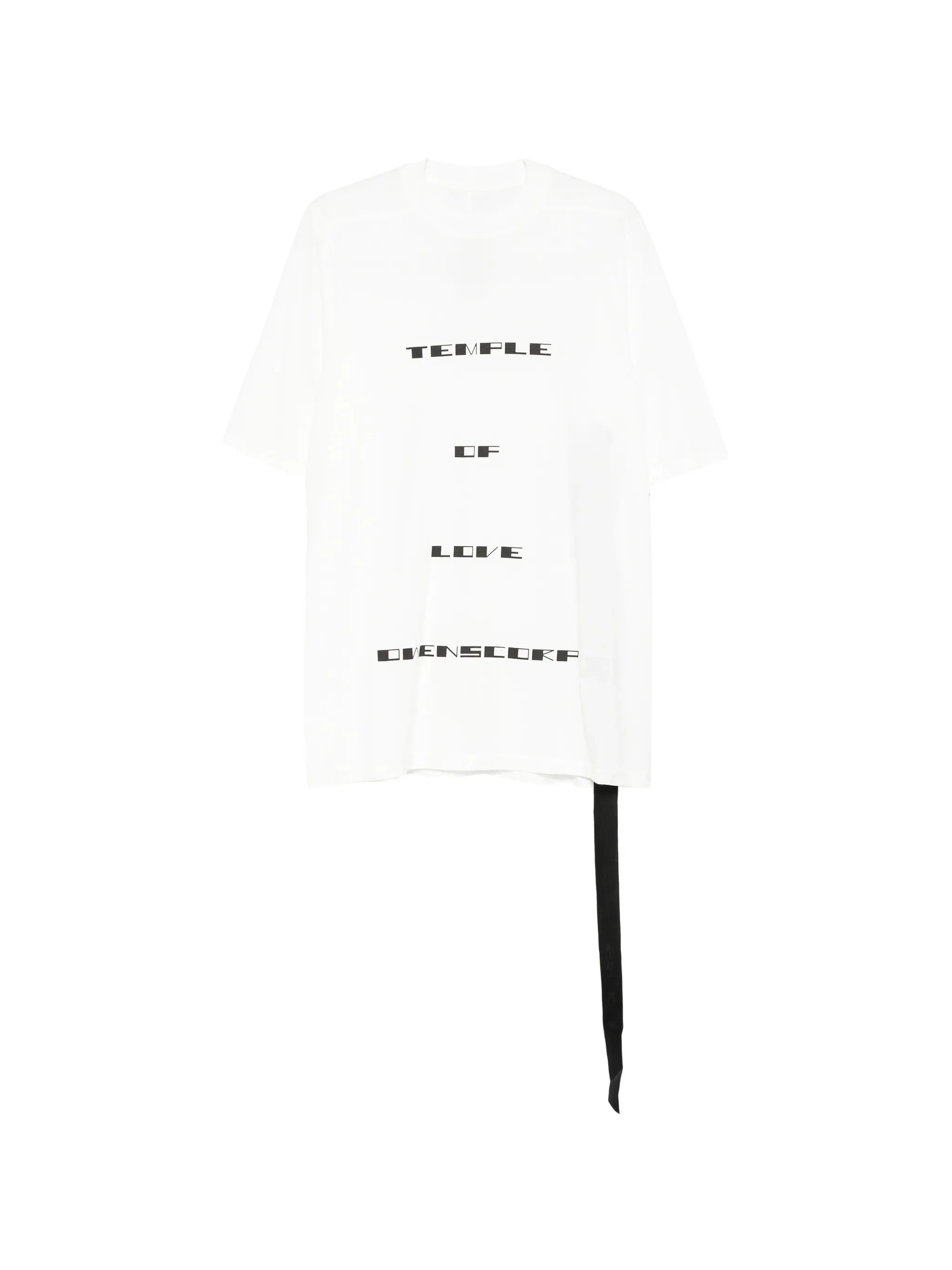 Rick Owens Drkshdw Crew Neck T-Shirt with Front Print - SS26