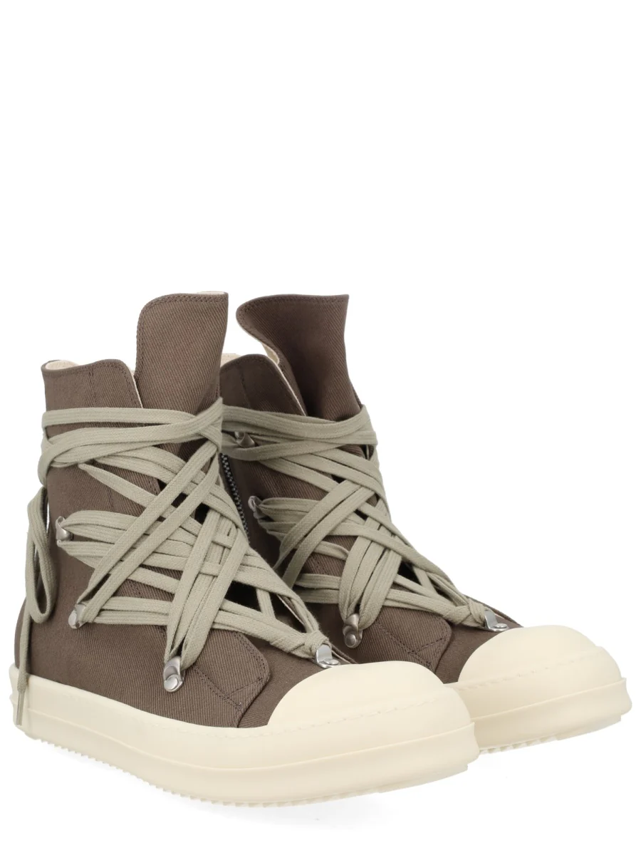 RICK OWENS DRKSHDW Denim Megalace Sneakers - Image 5