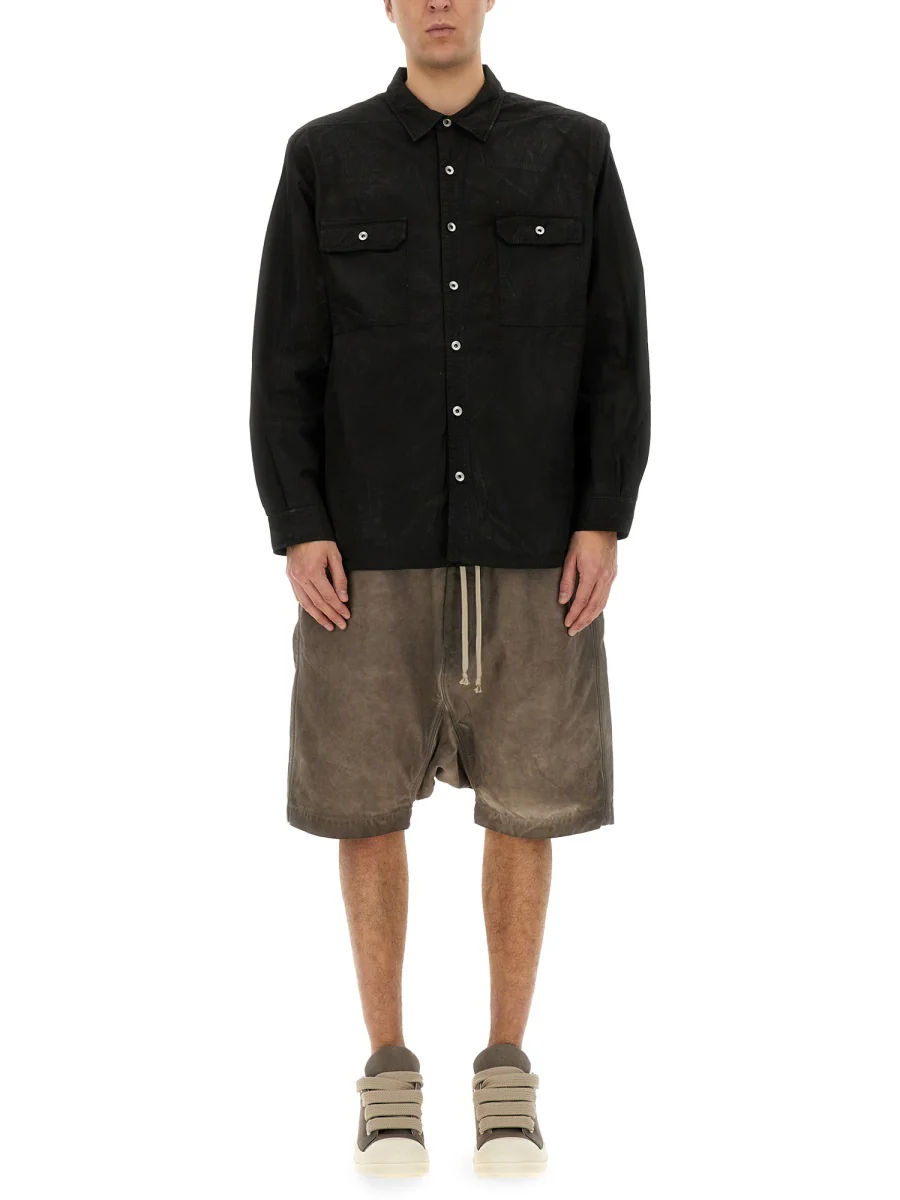 Rick Owens Drkshdw DRKSHDW Jumbo Double-pocket Cotton Shirt - Image 5