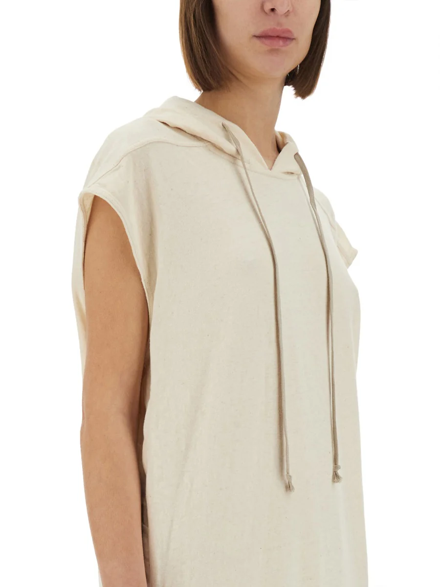 Rick Owens Drkshdw DRKSHDW Long Dress with Hood - Image 4