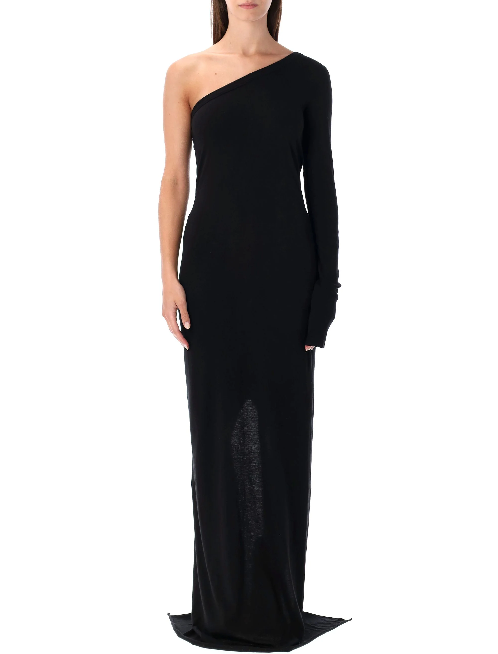 Rick Owens Drkshdw DRKSHDW One-shoulder Long-sleeve Maxi Dress