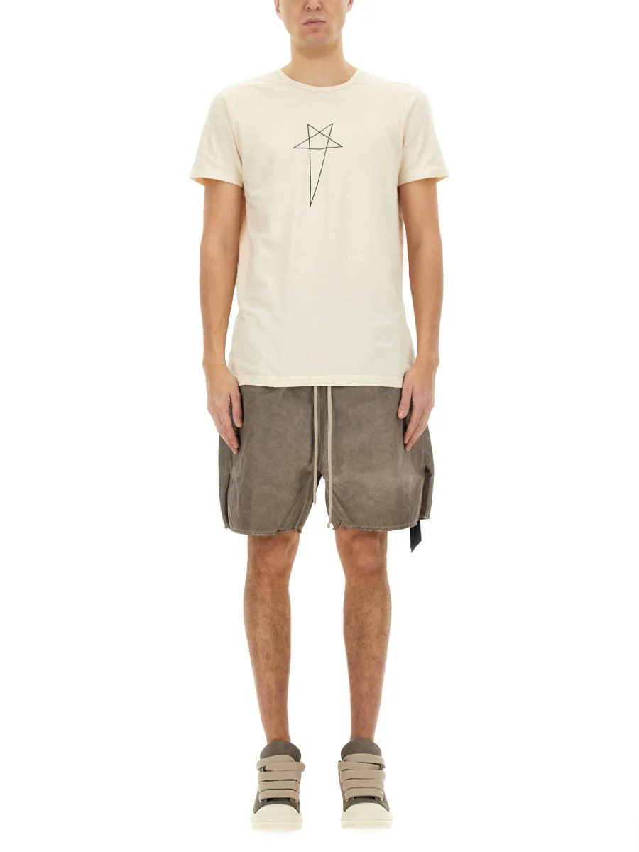 Rick Owens Drkshdw DRKSHDW Zip Frayed Shorts - Image 2
