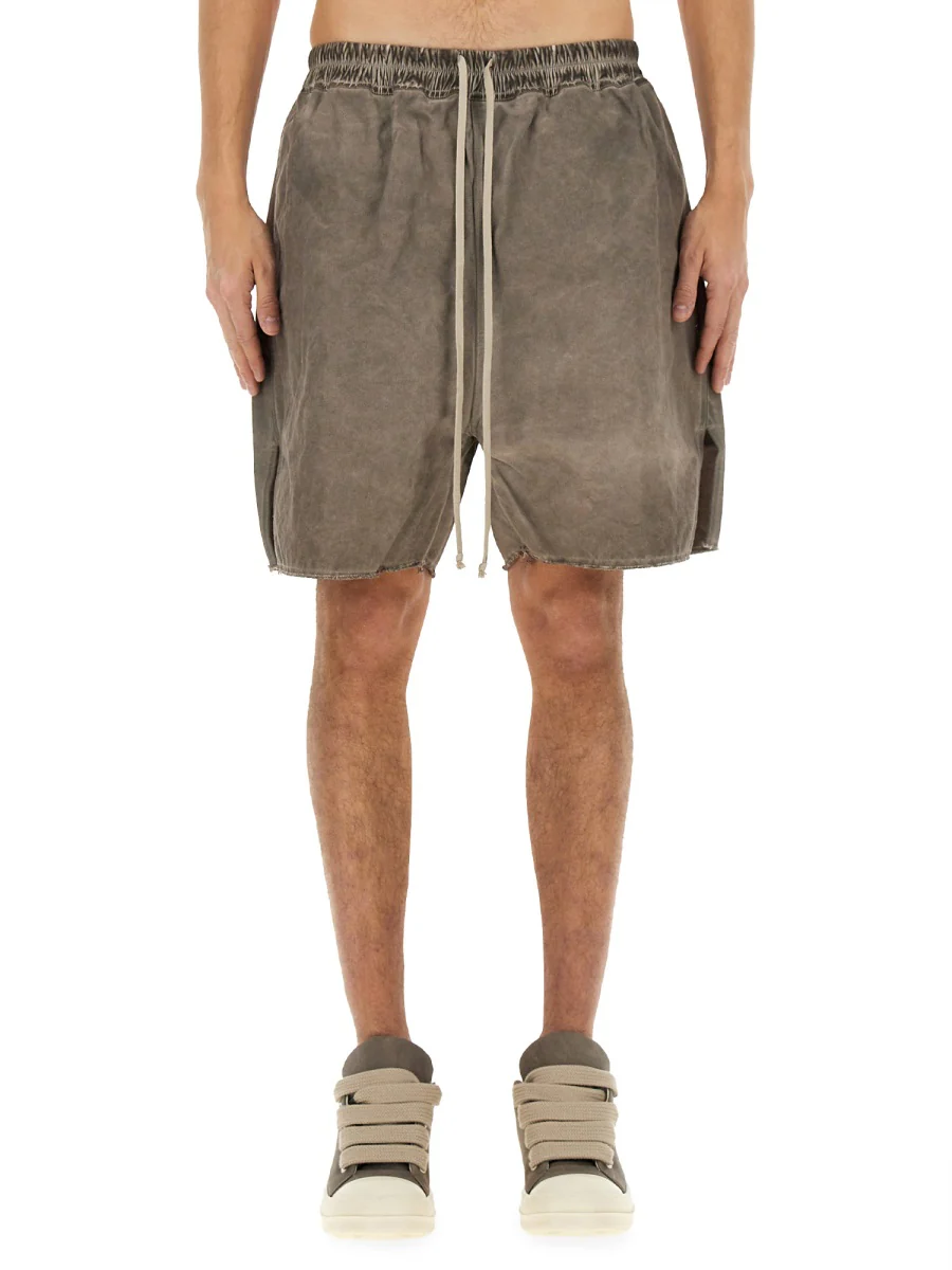 Rick Owens Drkshdw DRKSHDW Zip Frayed Shorts - Image 5