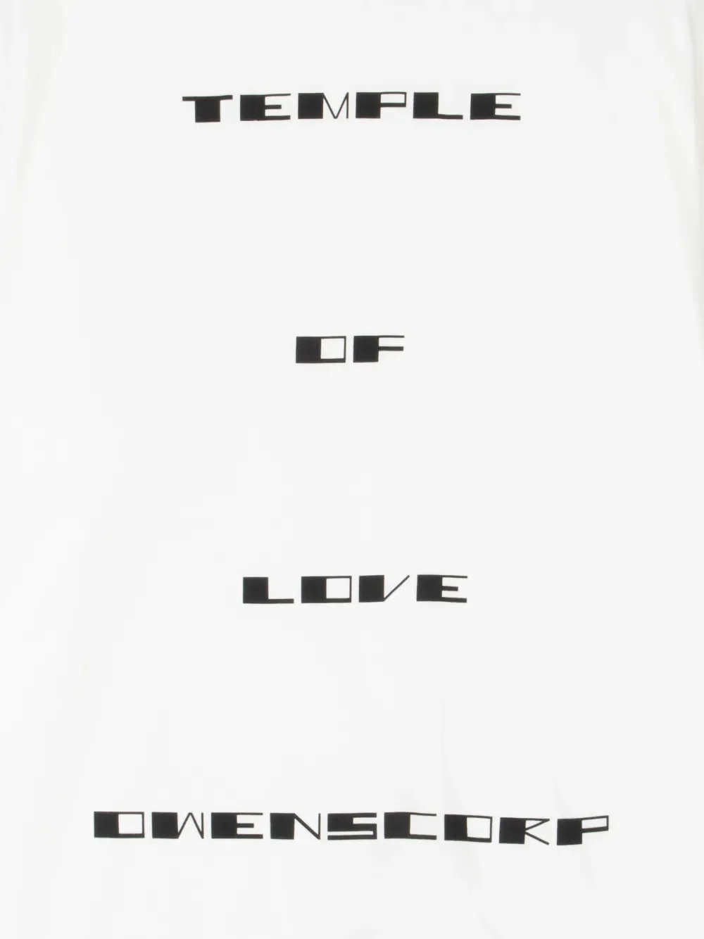 Rick Owens Drkshdw Front Print Relaxed Fit T-Shirt - Image 3