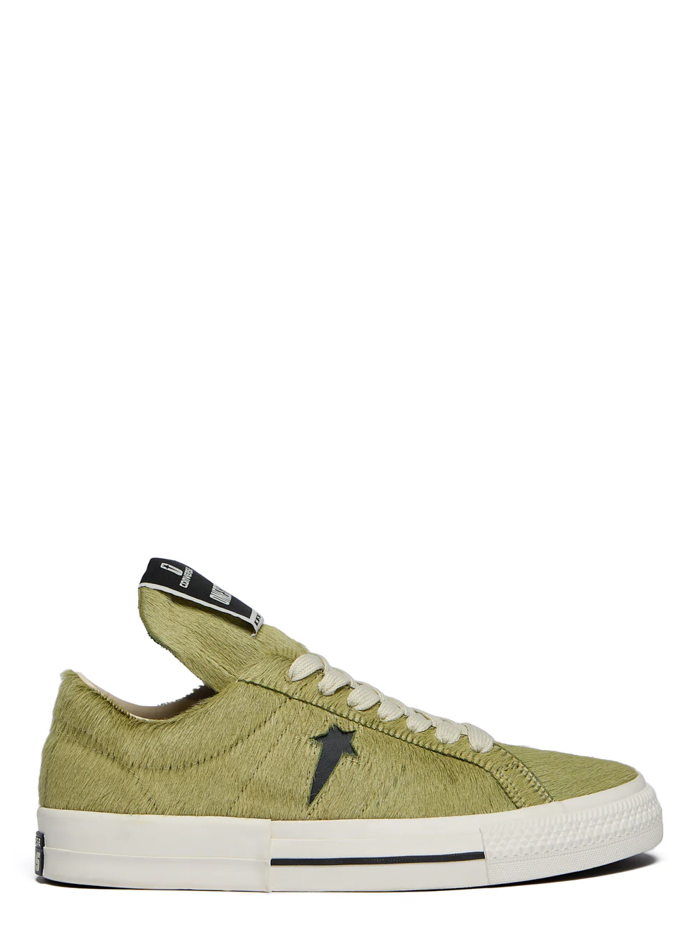 Rick Owens Drkshdw Fur-Trimmed Lace-Up Sneakers for Men - Image 2