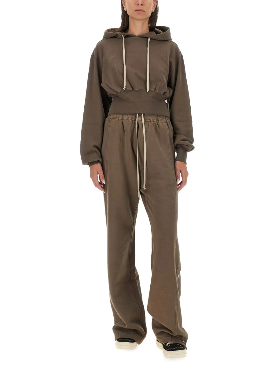 RICK OWENS DRKSHDW Hollywood Cropped Tecsweat Sweatshirt - Image 2