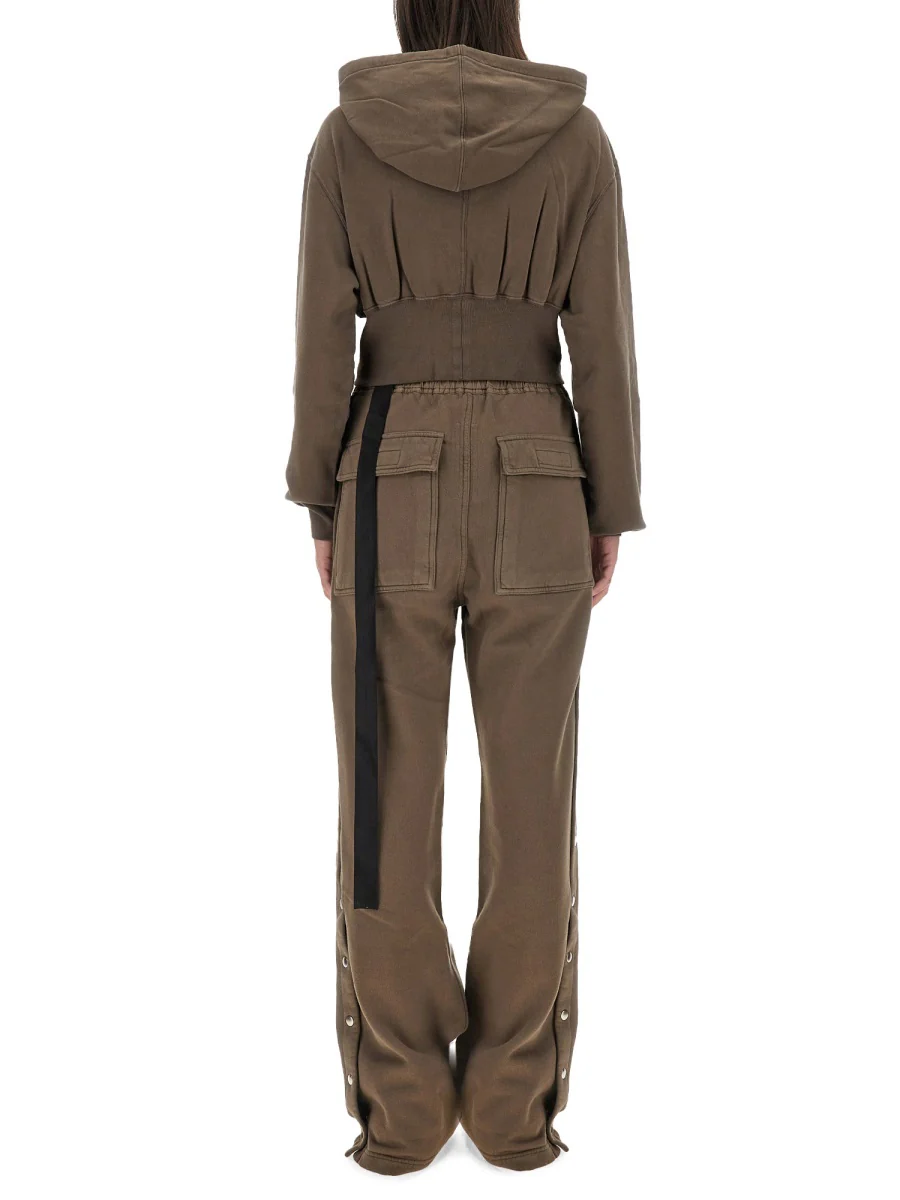 RICK OWENS DRKSHDW Hollywood Cropped Tecsweat Sweatshirt - Image 3