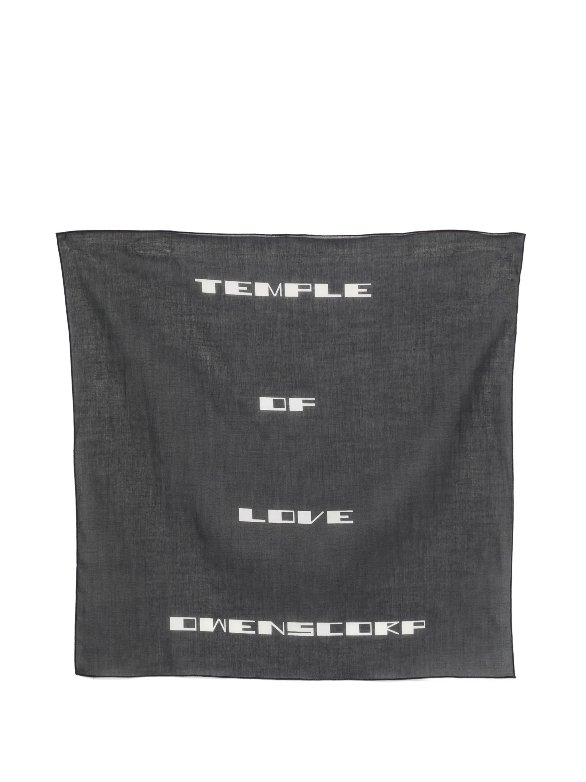 Rick Owens Drkshdw Printed Bandana - 100% Cotton