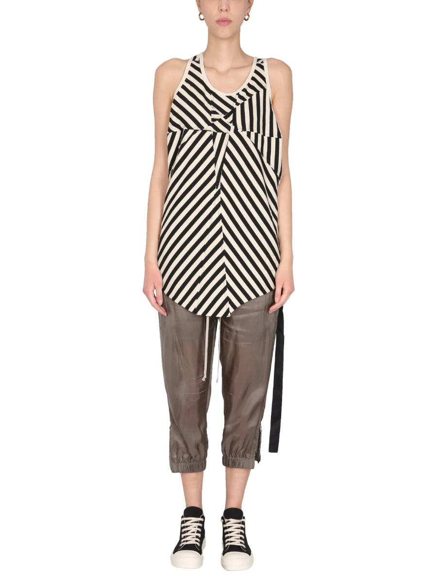 RICK OWENS DRKSHDW Round-neck Sleeveless Tank Top