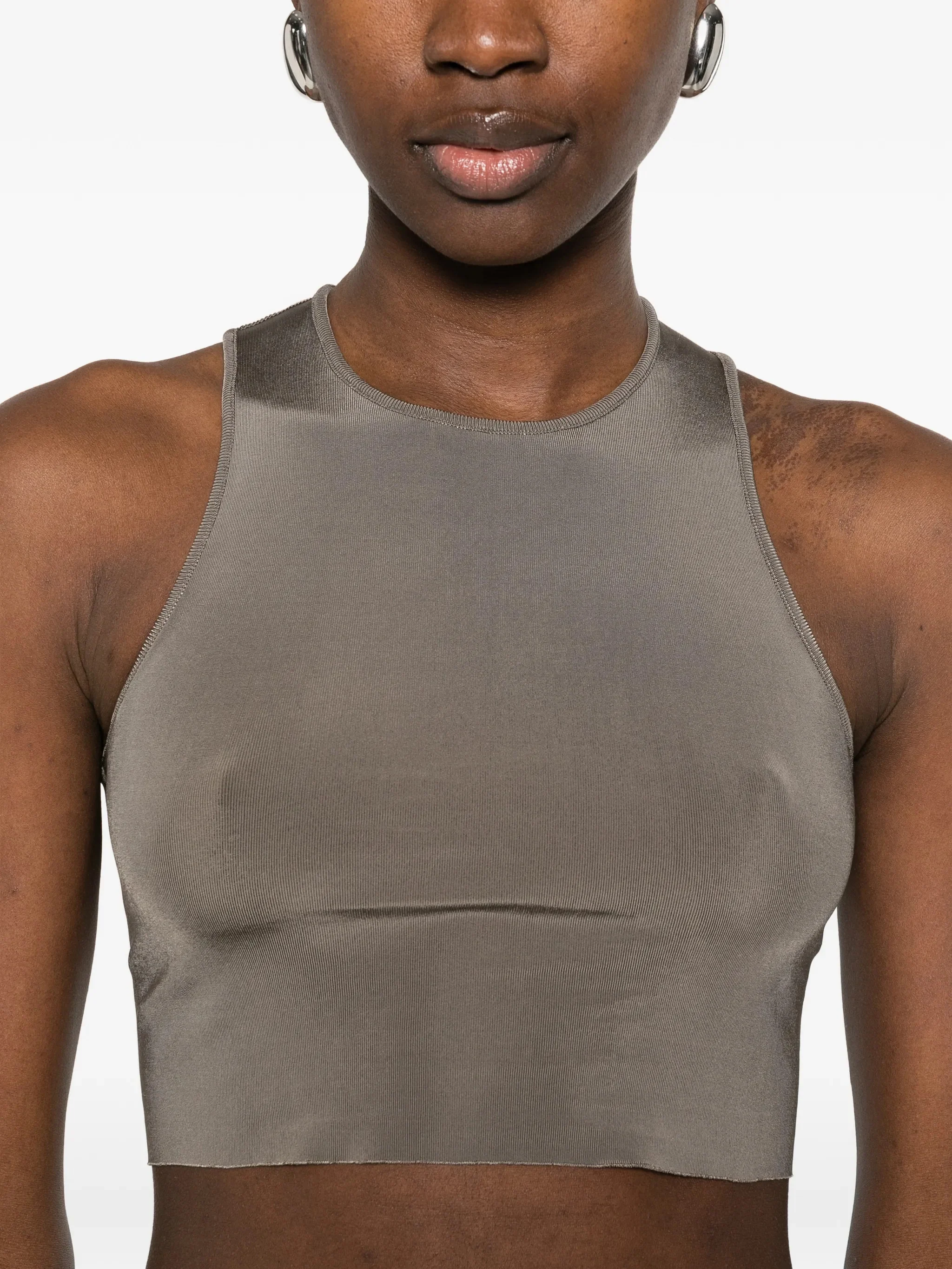 Rick Owens Elegant Tank Top with Dew Neck Design - Image 5
