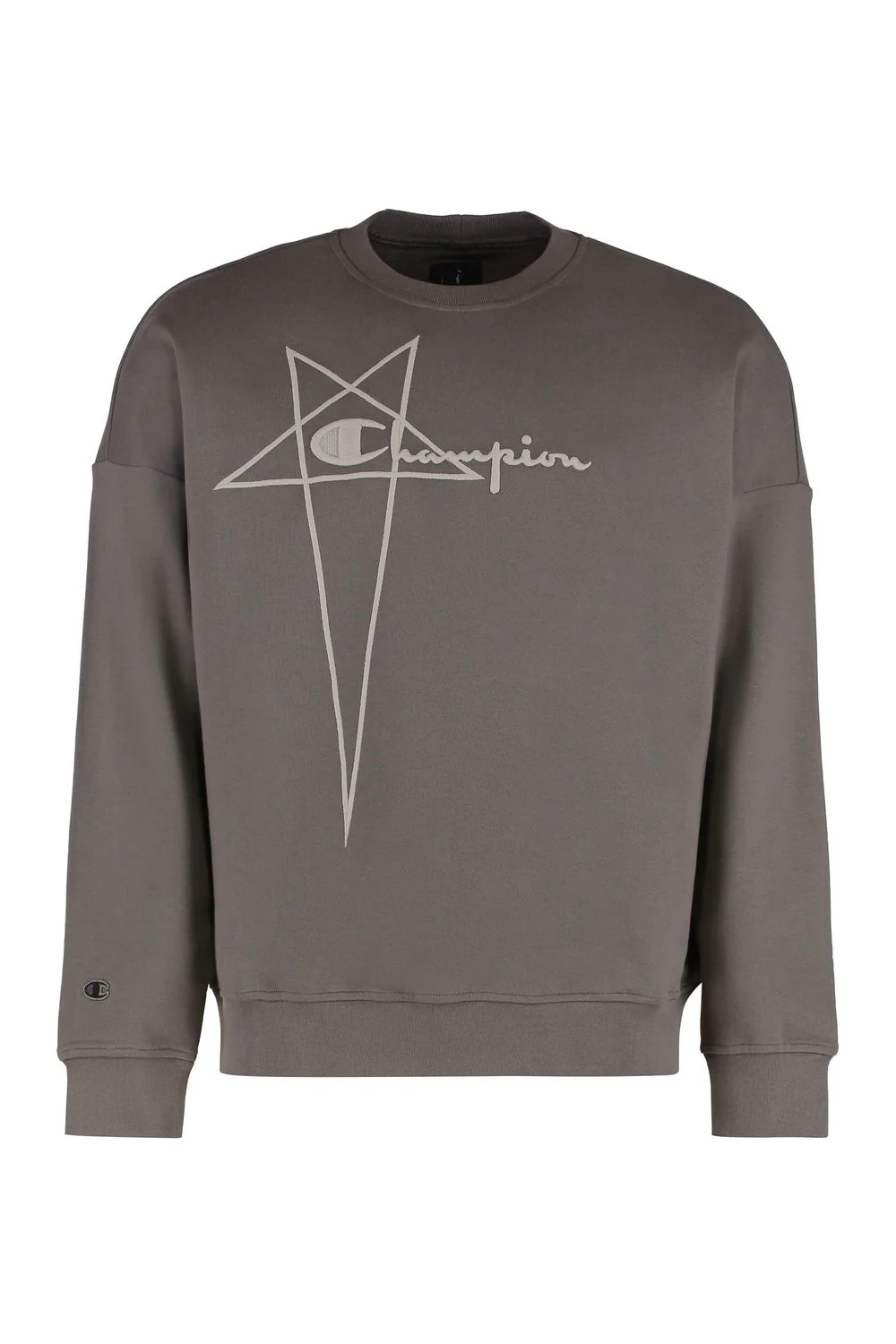 RICK OWENS Embroidered-logo Cotton Sweatshirt