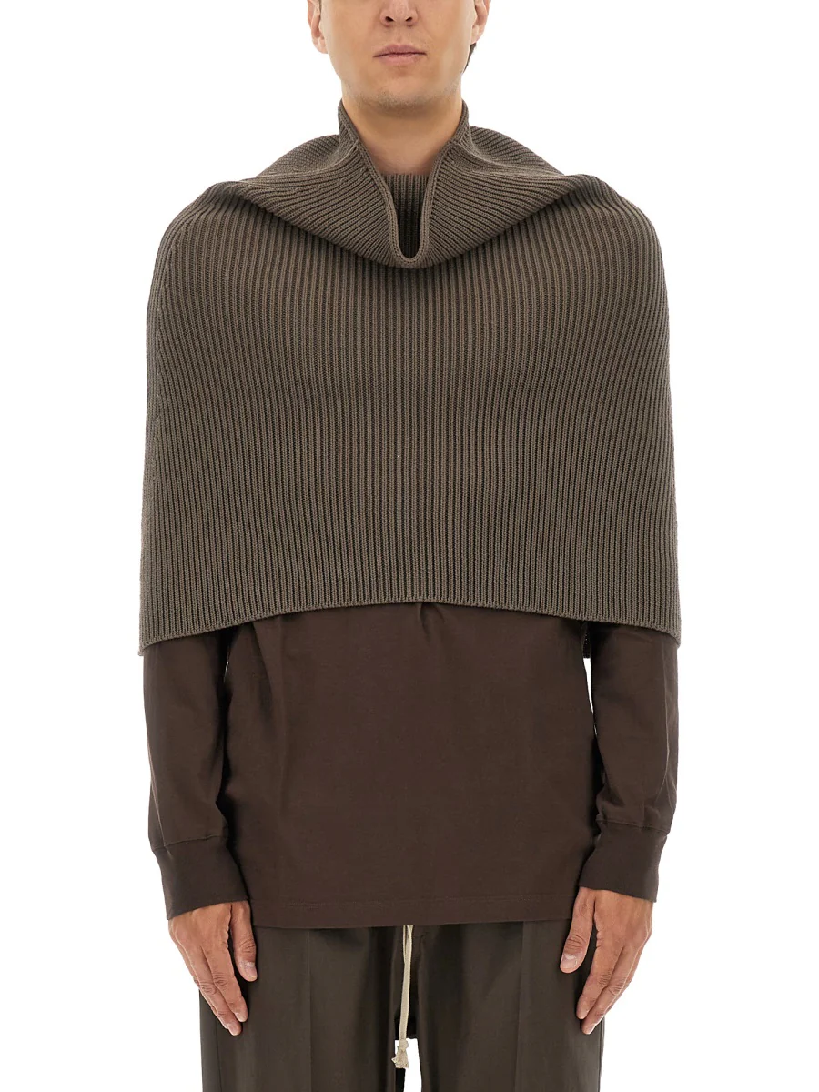 RICK OWENS Knitted Cape - Image 5