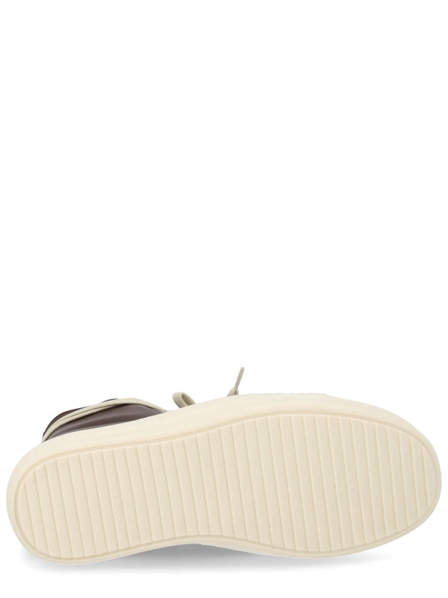 RICK OWENS Lace-up Leather Sneakers - Image 5