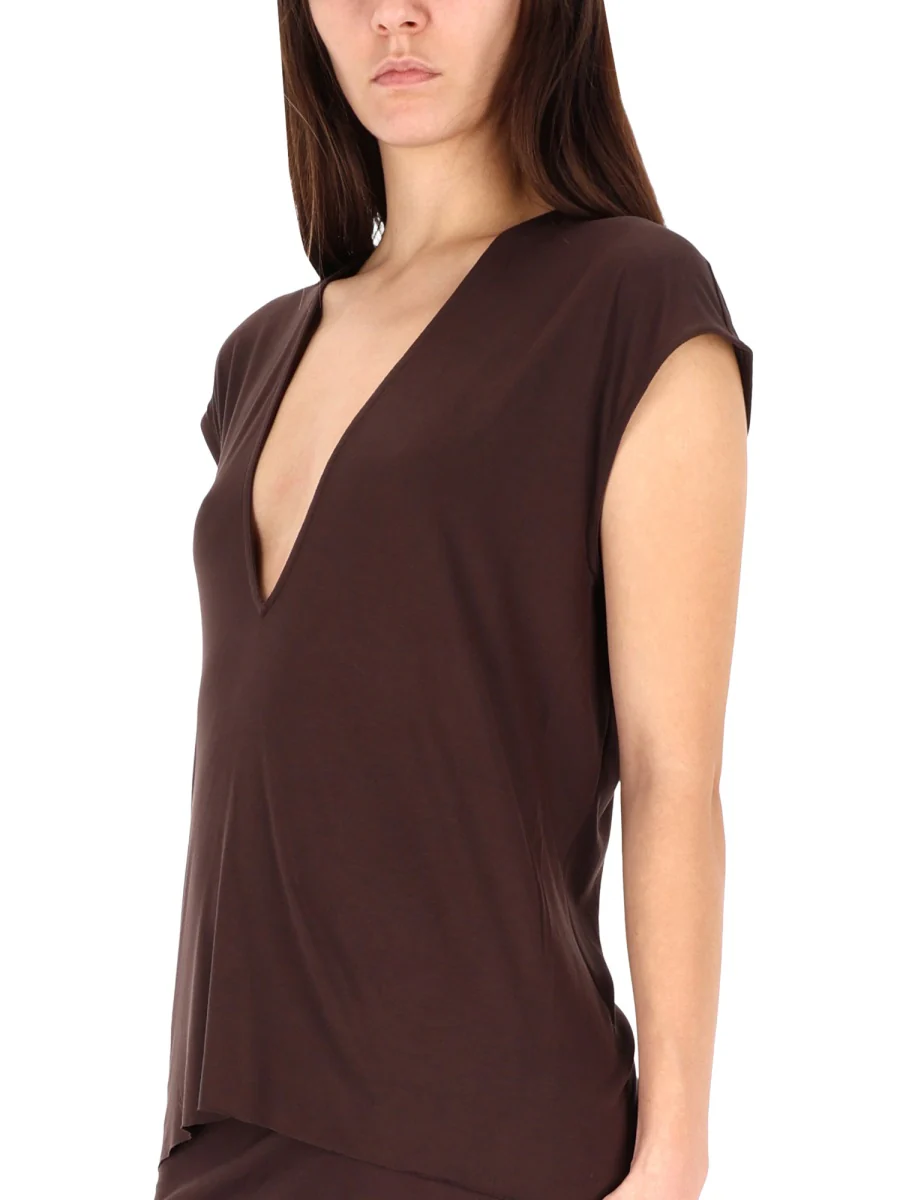 Rick Owens Lilies Chic Mini T-Shirt for Women - FW25 Collection - Image 4
