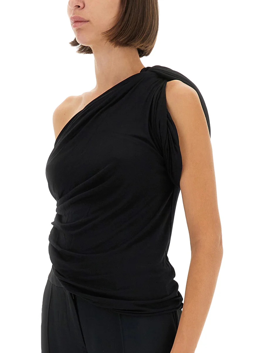 Rick Owens Lilies RICKOWENSLILIES One-shoulder Draped Top - Image 2