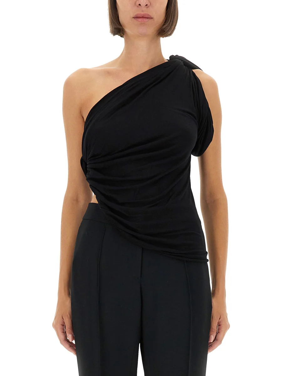 Rick Owens Lilies RICKOWENSLILIES One-shoulder Draped Top - Image 3