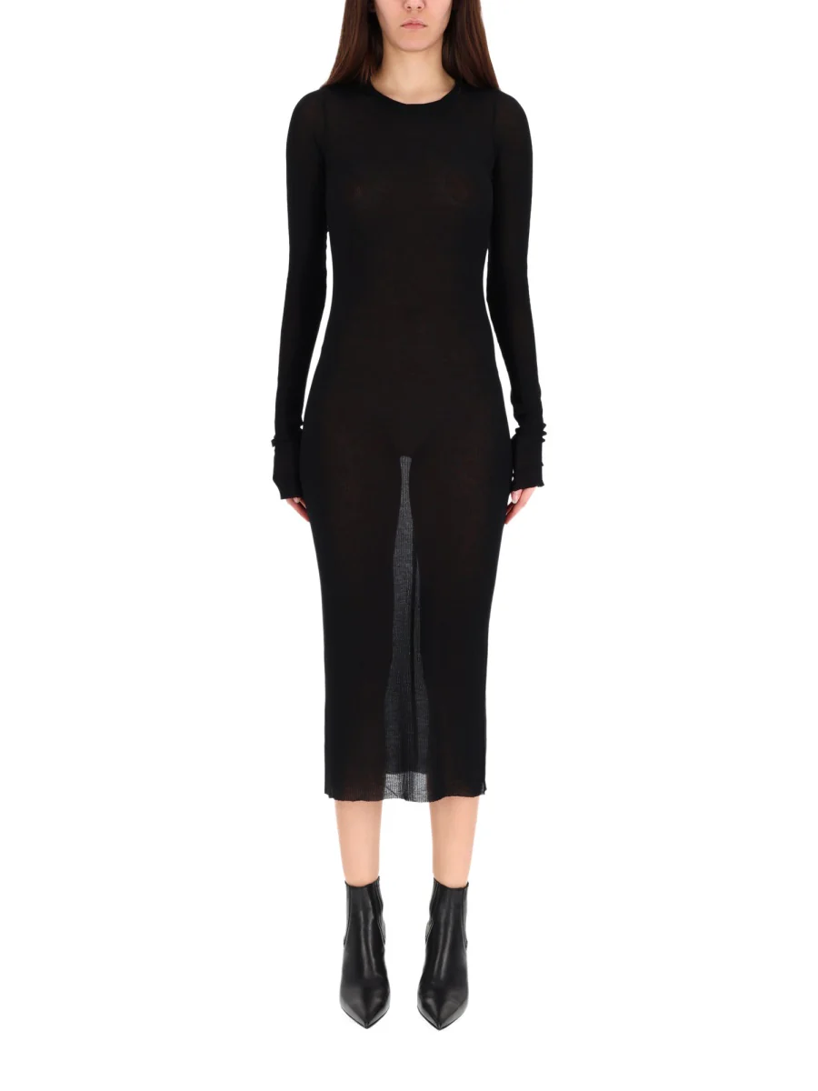 RICK OWENS Long-sleeve Maxi Dress