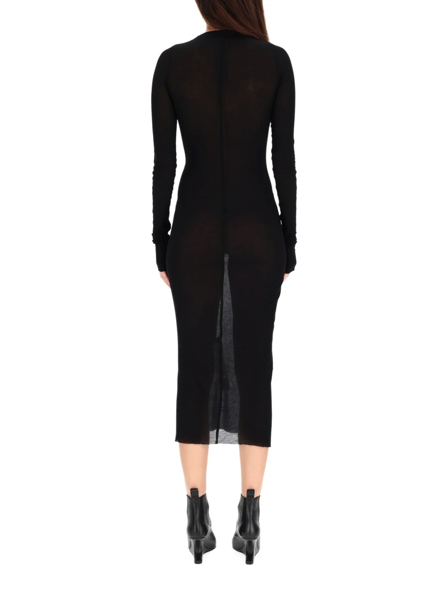 RICK OWENS Long-sleeve Maxi Dress - Image 3