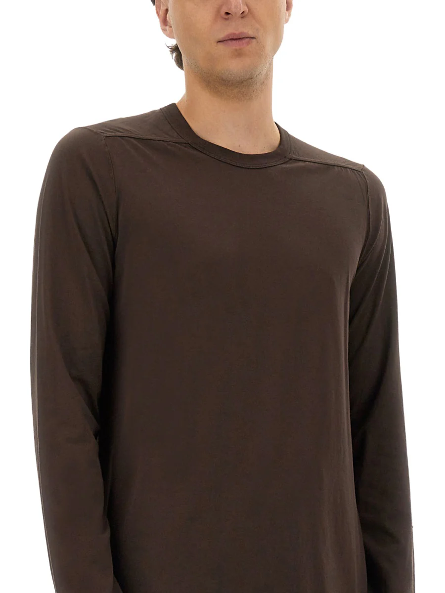 Rick Owens Long-Sleeved Cotton T-Shirt - Image 4