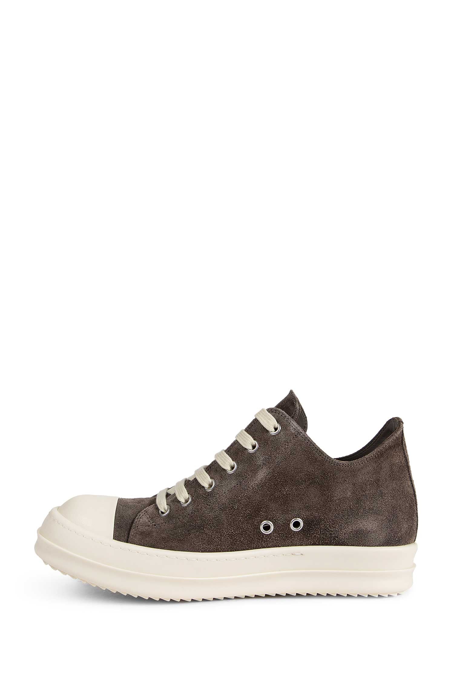 Rick Owens Low-Top Shark-Tooth Sneakers with Lace-Up Closure - Image 4