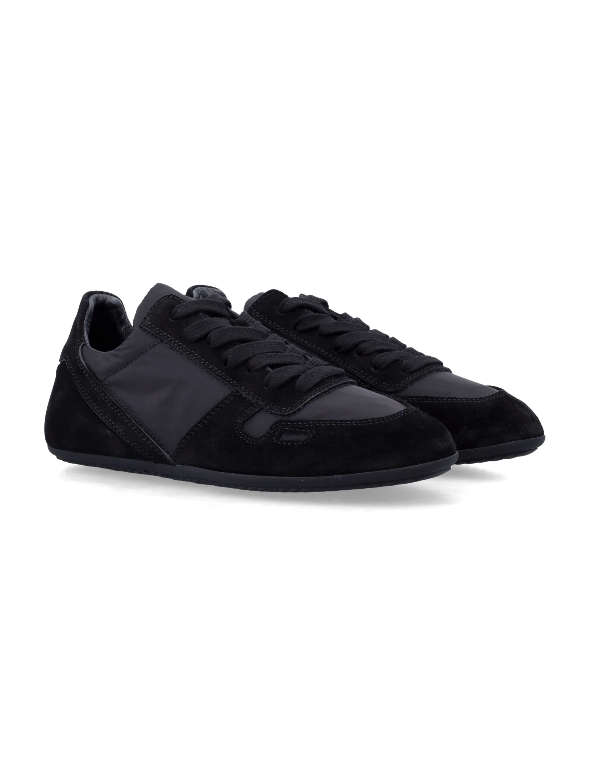Rick Owens Low-top Sneakers Crafted in Nylon and Suede - Image 3