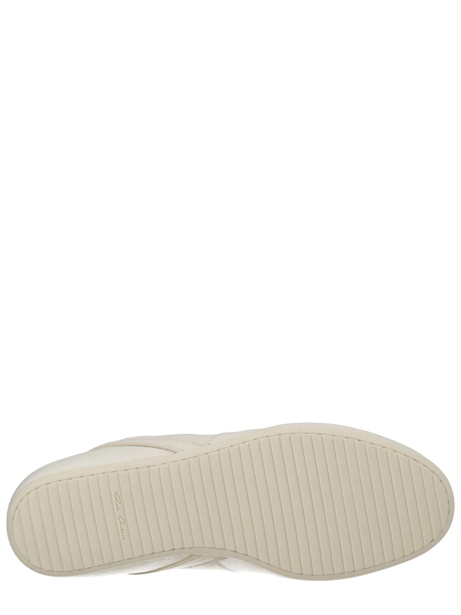 RICK OWENS Low Top Sneakers with Front Lace-Up Closure and Rubber Sole in Leather Man - Image 5