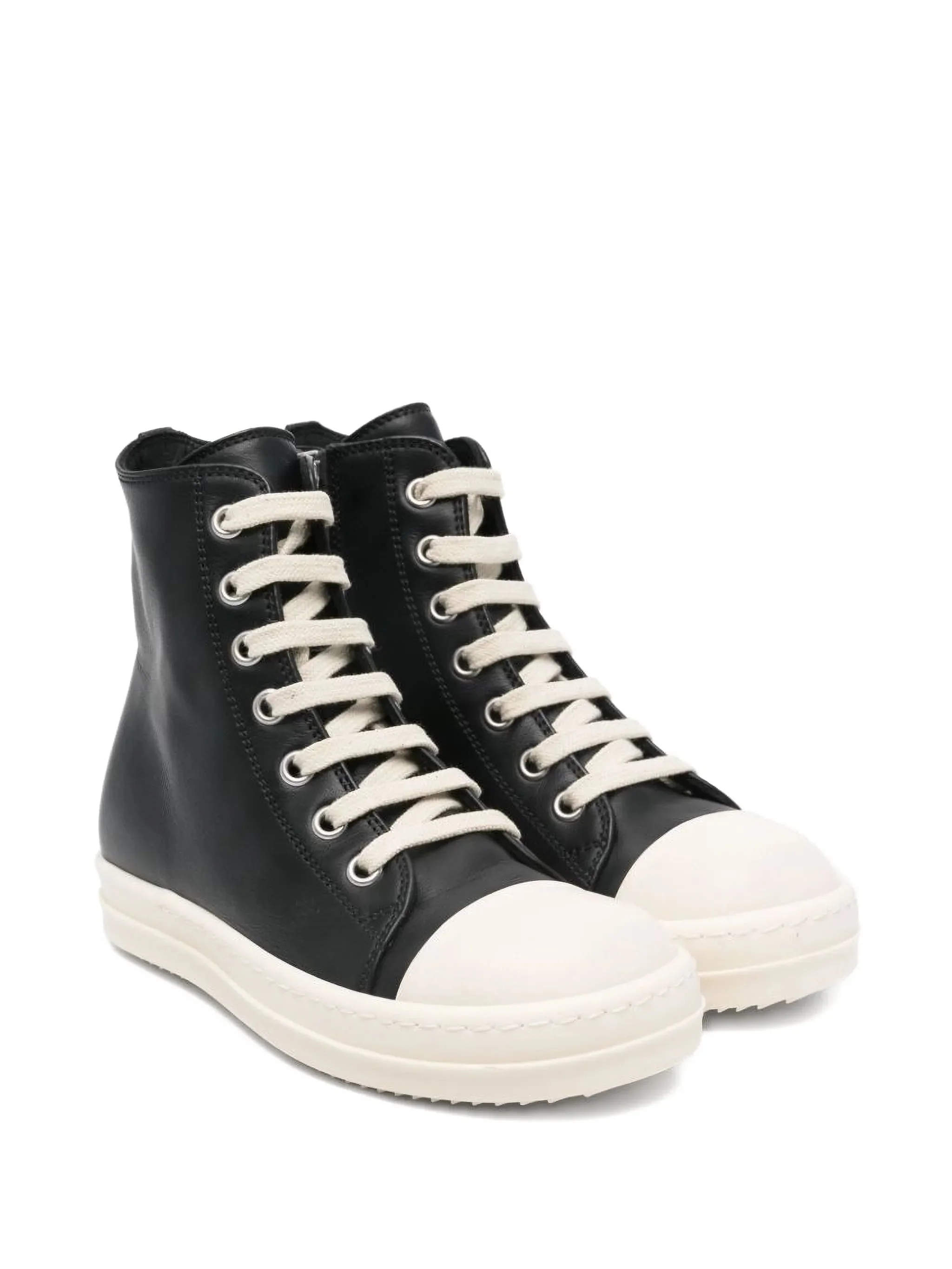 Rick Owens Mini Closure Sneakers with Zip and Toe Caps