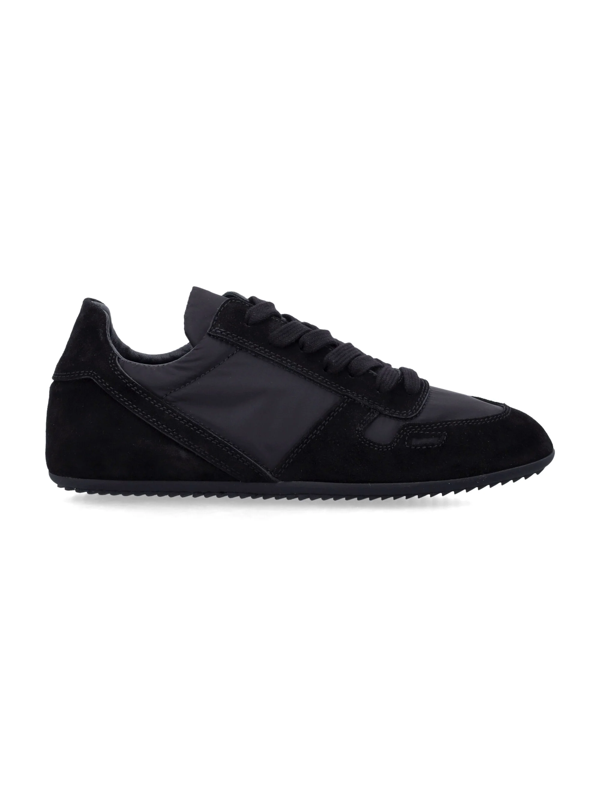 Rick Owens Minimal Sneaks Suede-trimmed Sneakers