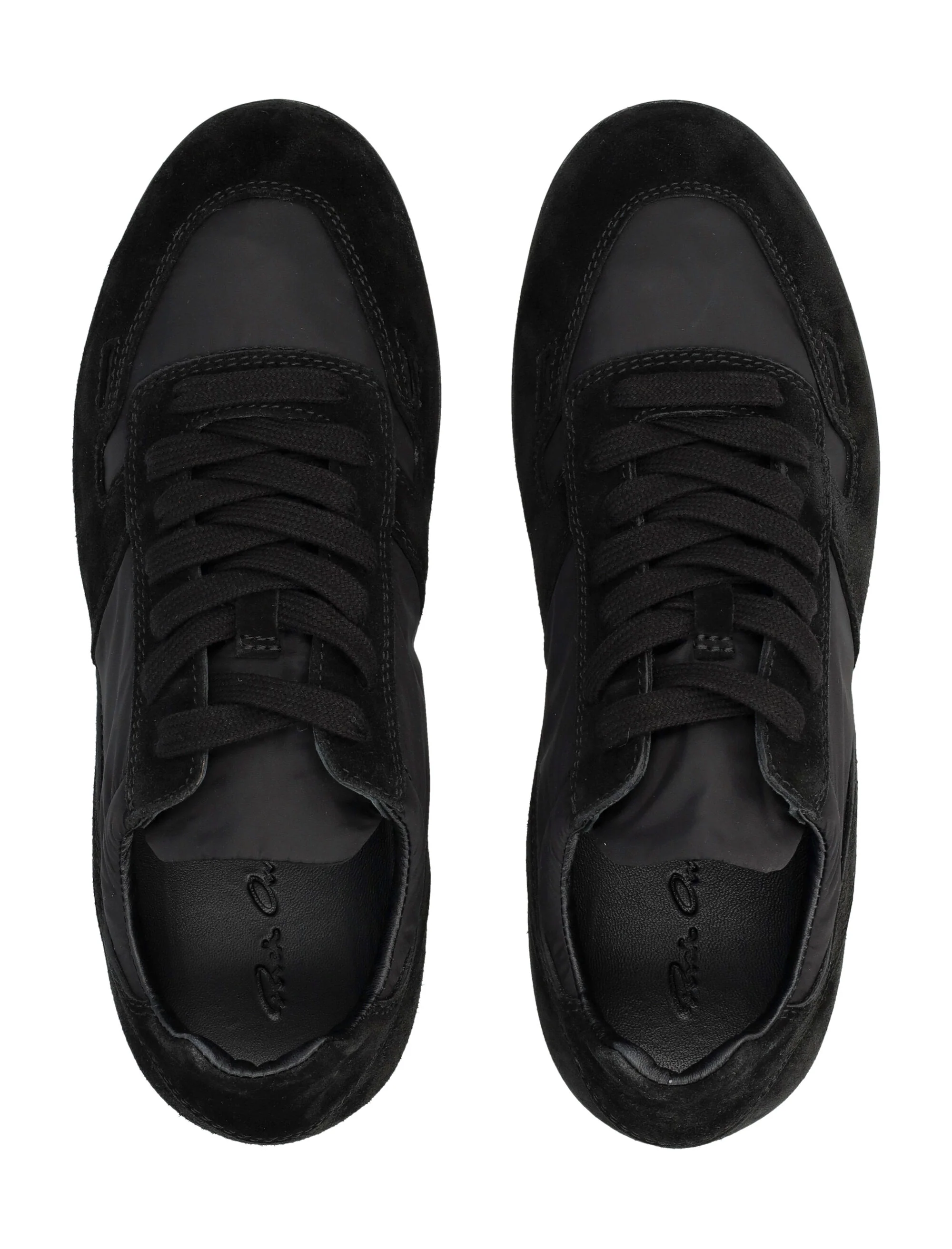 Rick Owens Minimal Sneaks Suede-trimmed Sneakers - Image 2