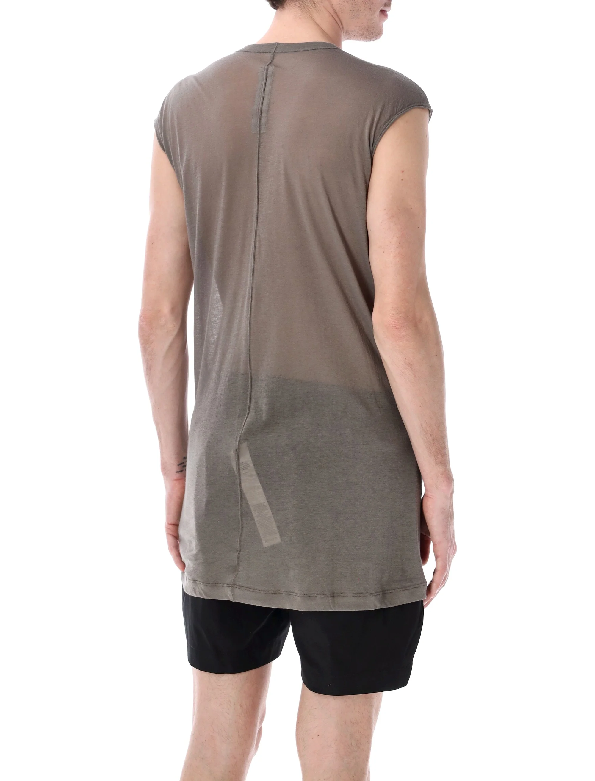Rick Owens Relaxed Fit Deep V Cotton T-Shirt - Size M - Image 2