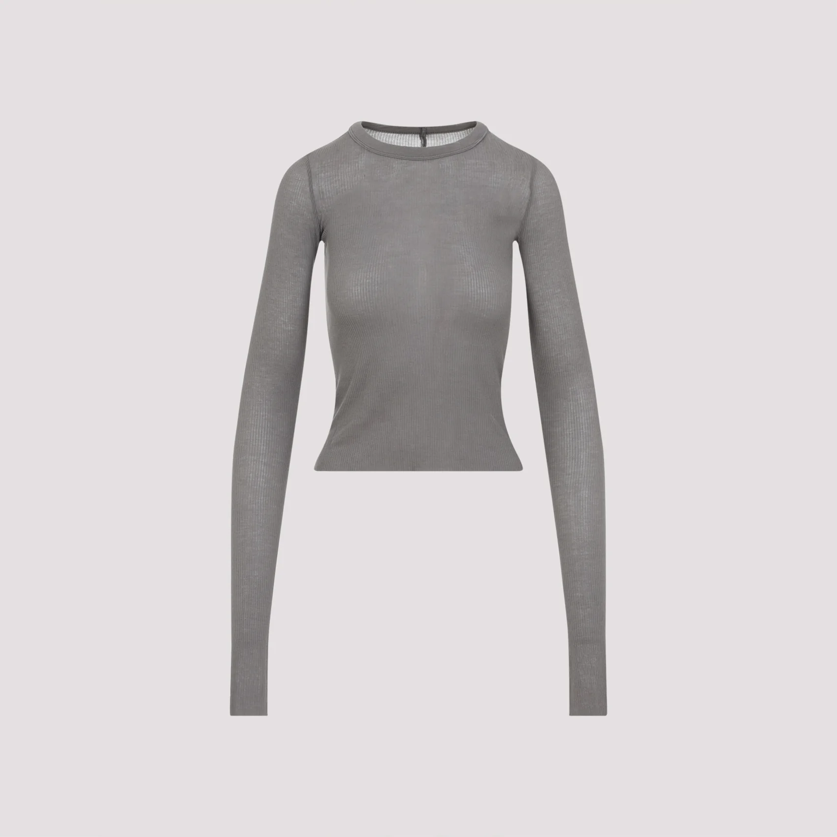 RICK OWENS Ribbed-knit Long-sleeve T-shirt - Image 3