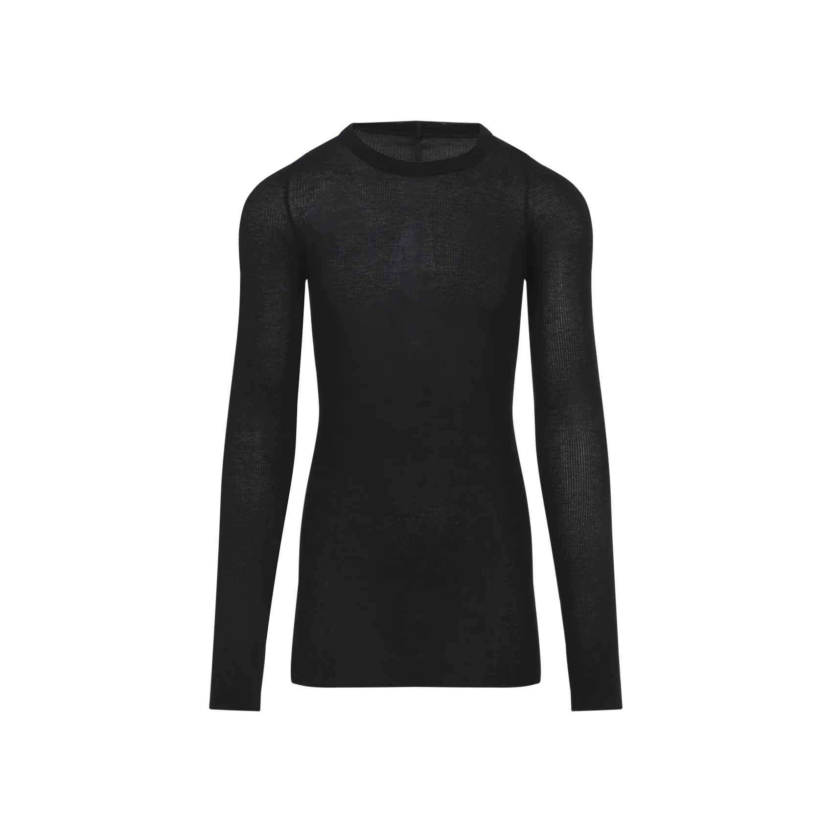 Rick Owens Ribbed Long Sleeve T-Shirt - Image 2