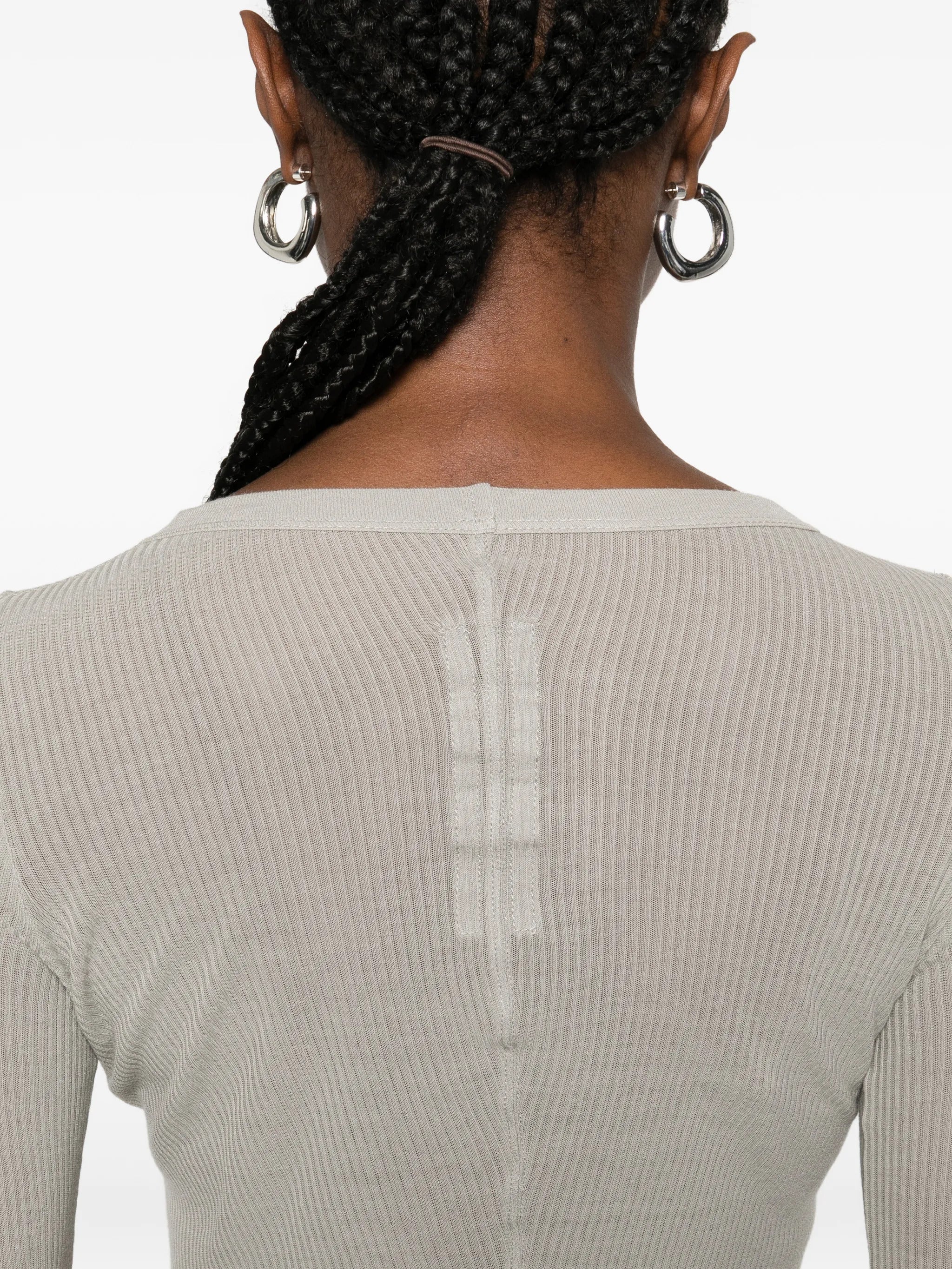 Rick Owens Round Neck Long Sleeve Top Size 40 - Image 5