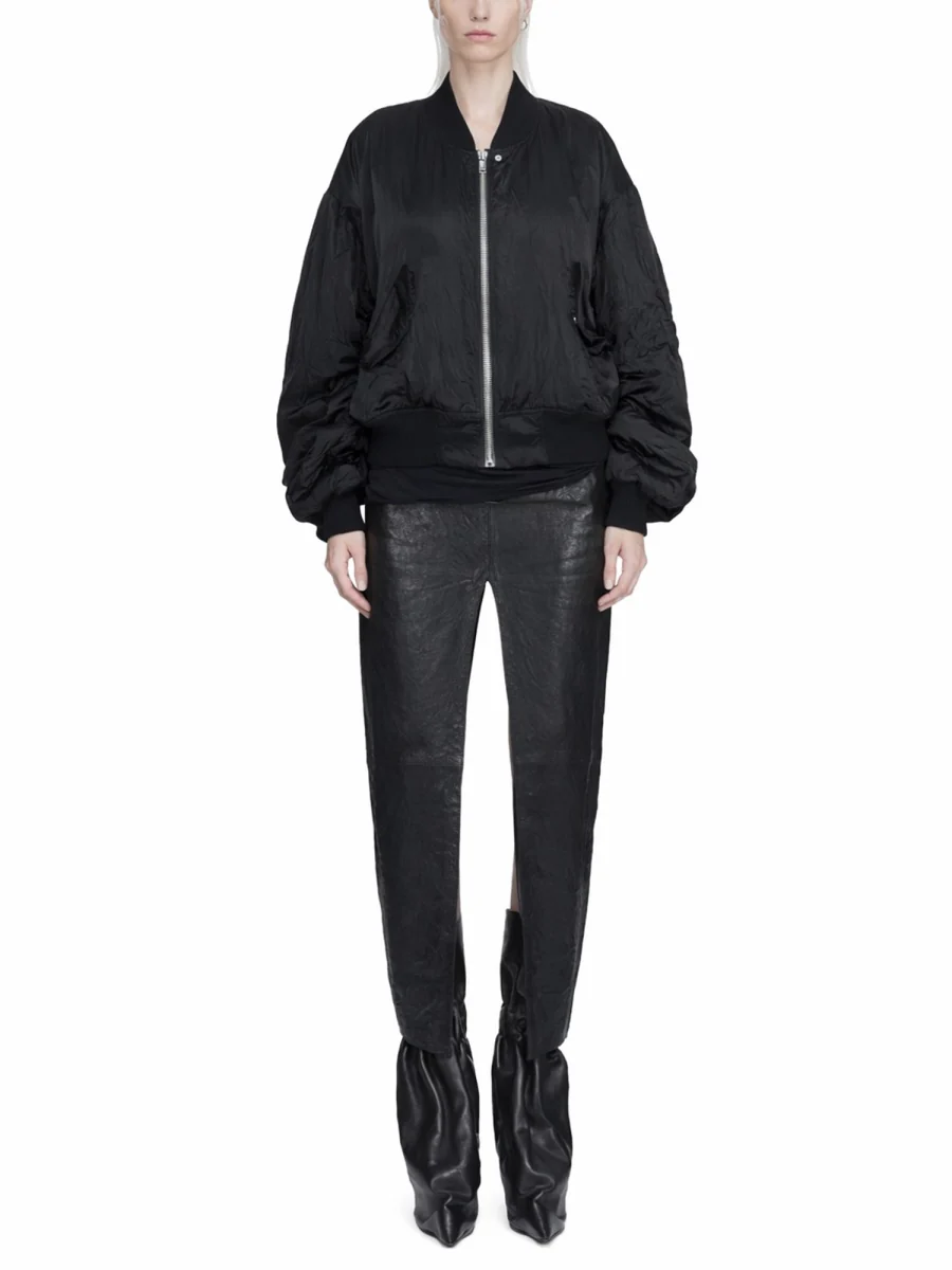 RICK OWENS Ruched Bomber Jacket - Image 3